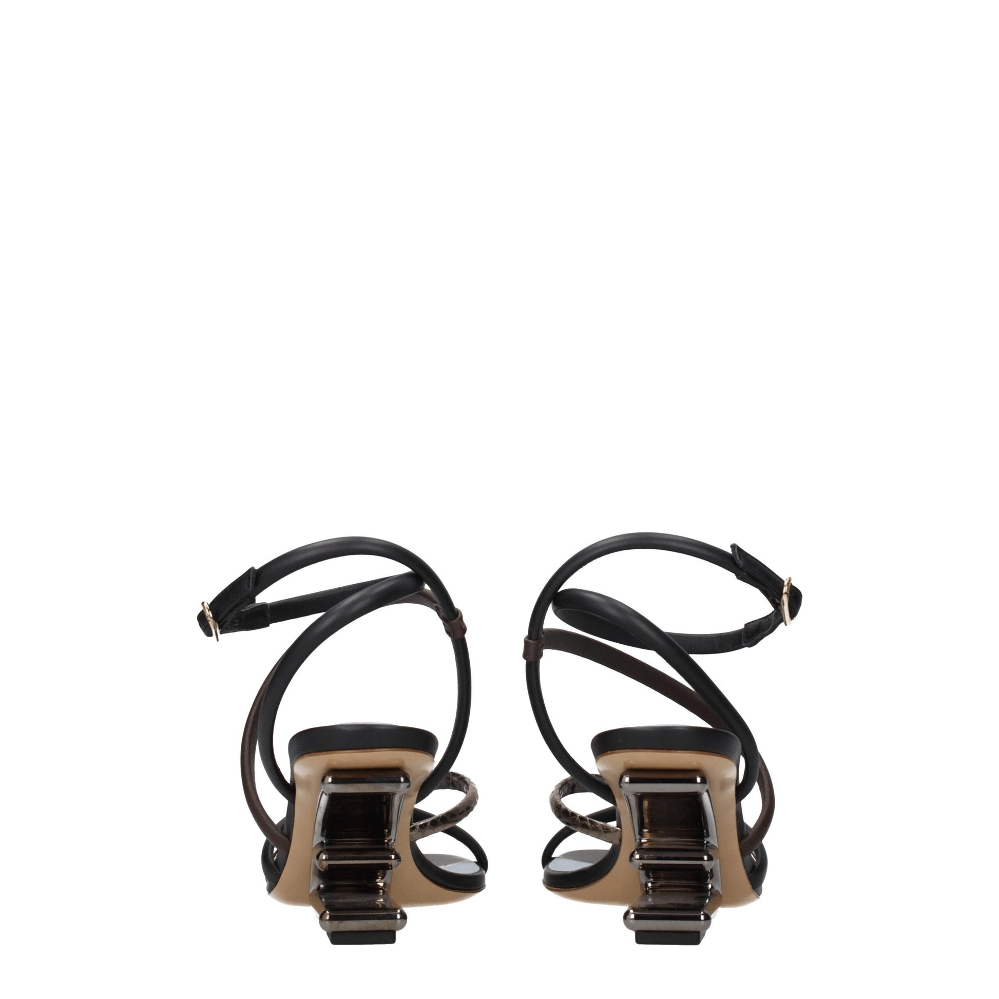 Fendi Multicolor Leather Sandals Curated Luxury Accessories by Orvyn