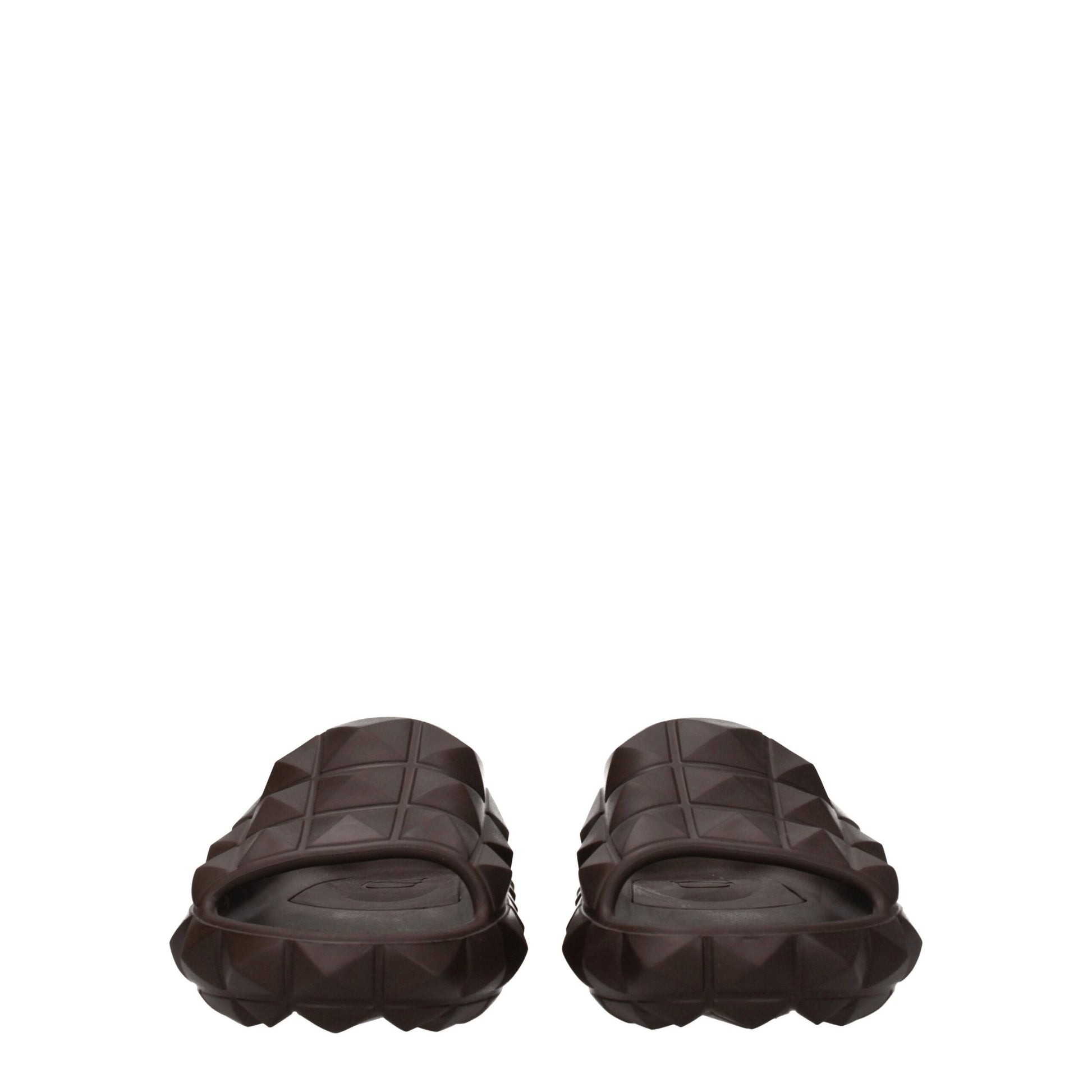 Valentino Garavani Brown Cotton Slippers Curated Luxury Accessories by Orvyn