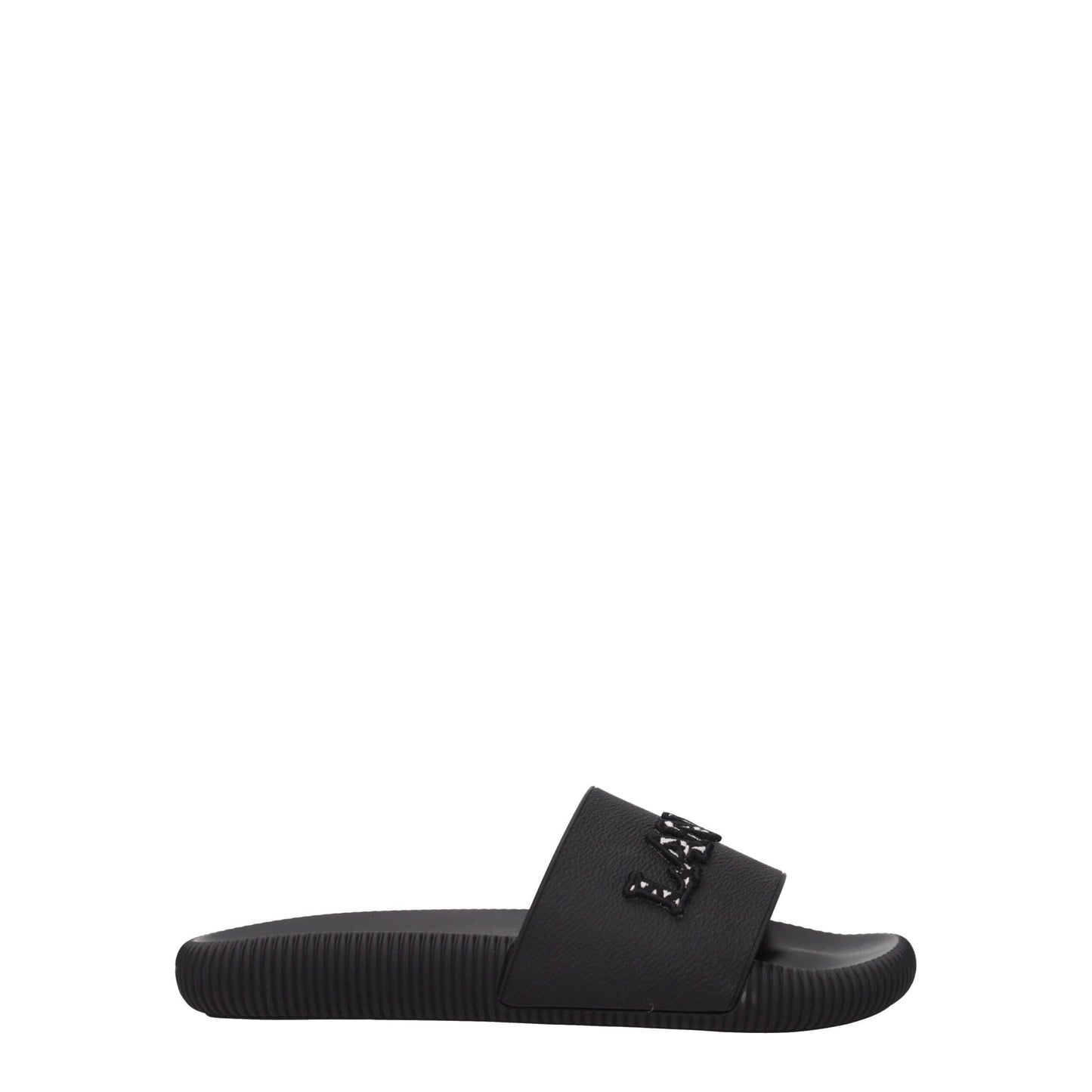 Lanvin Black Cotton Slippers Curated Luxury Accessories by Orvyn