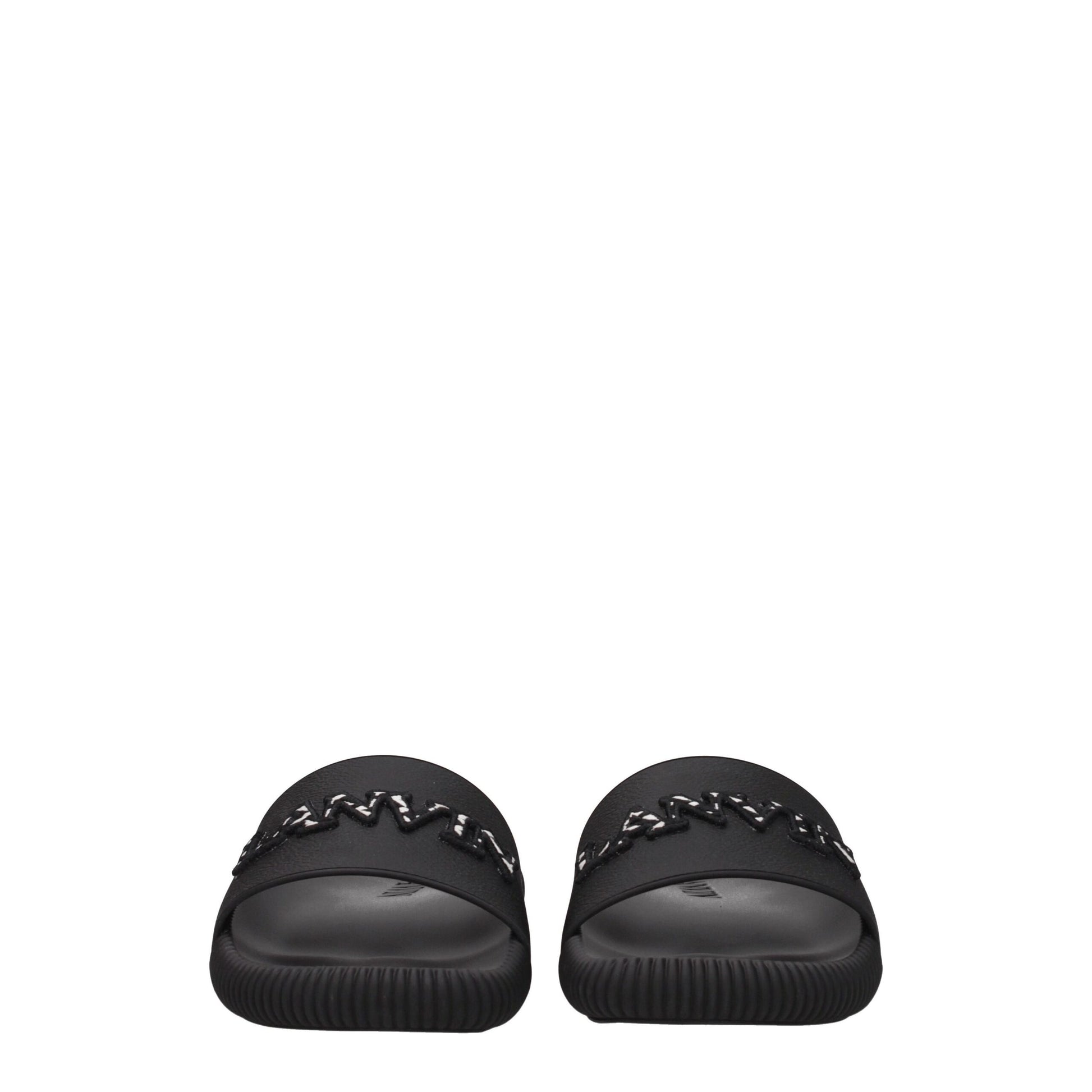 Lanvin Black Cotton Slippers Curated Luxury Accessories by Orvyn