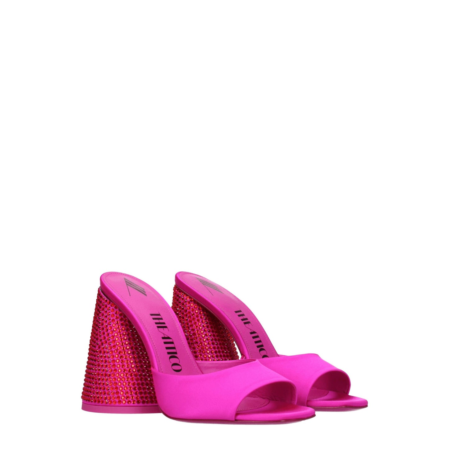 The Attico Pink Satin Platform Sandals Curated Luxury Accessories by Orvyn