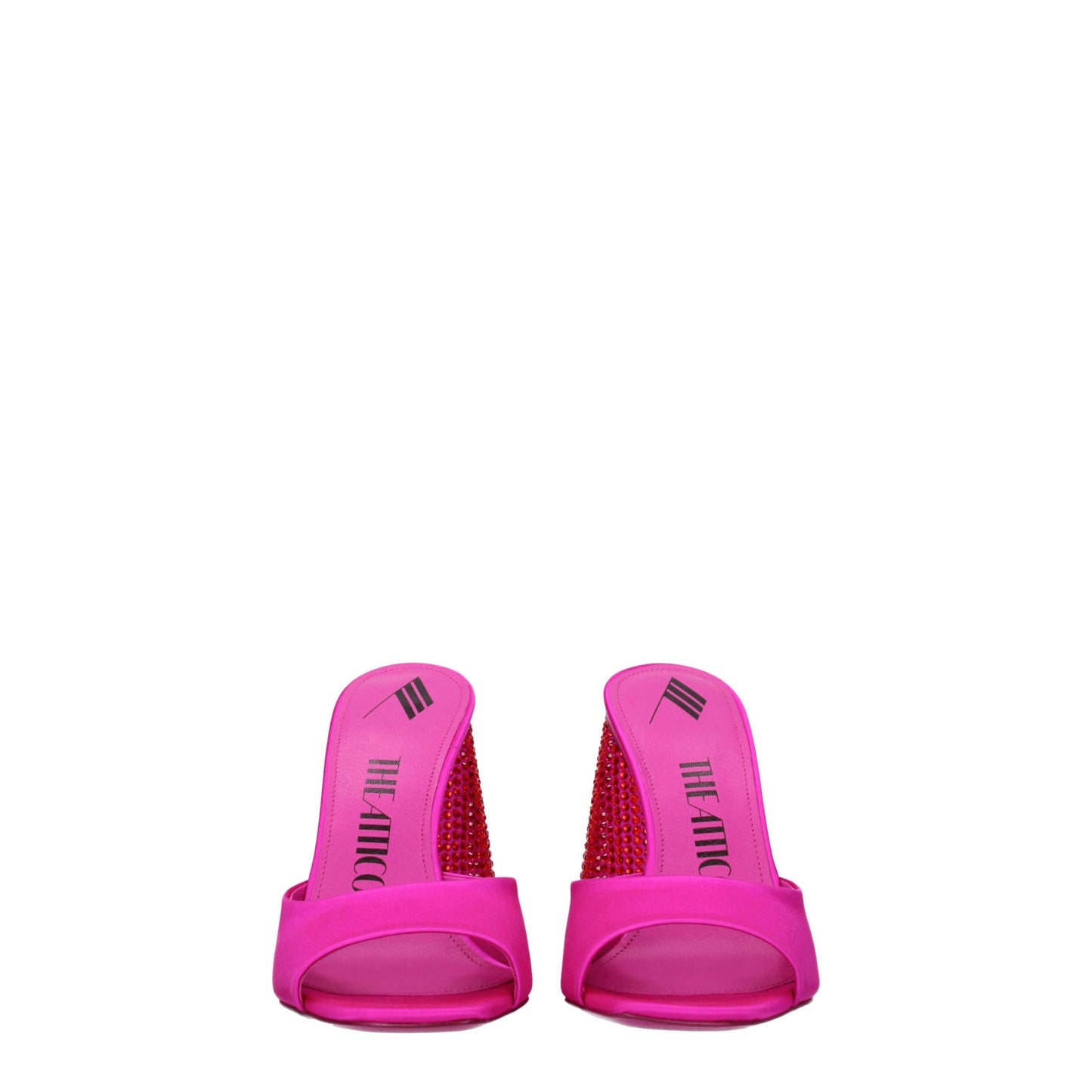 The Attico Pink Satin Platform Sandals Curated Luxury Accessories by Orvyn