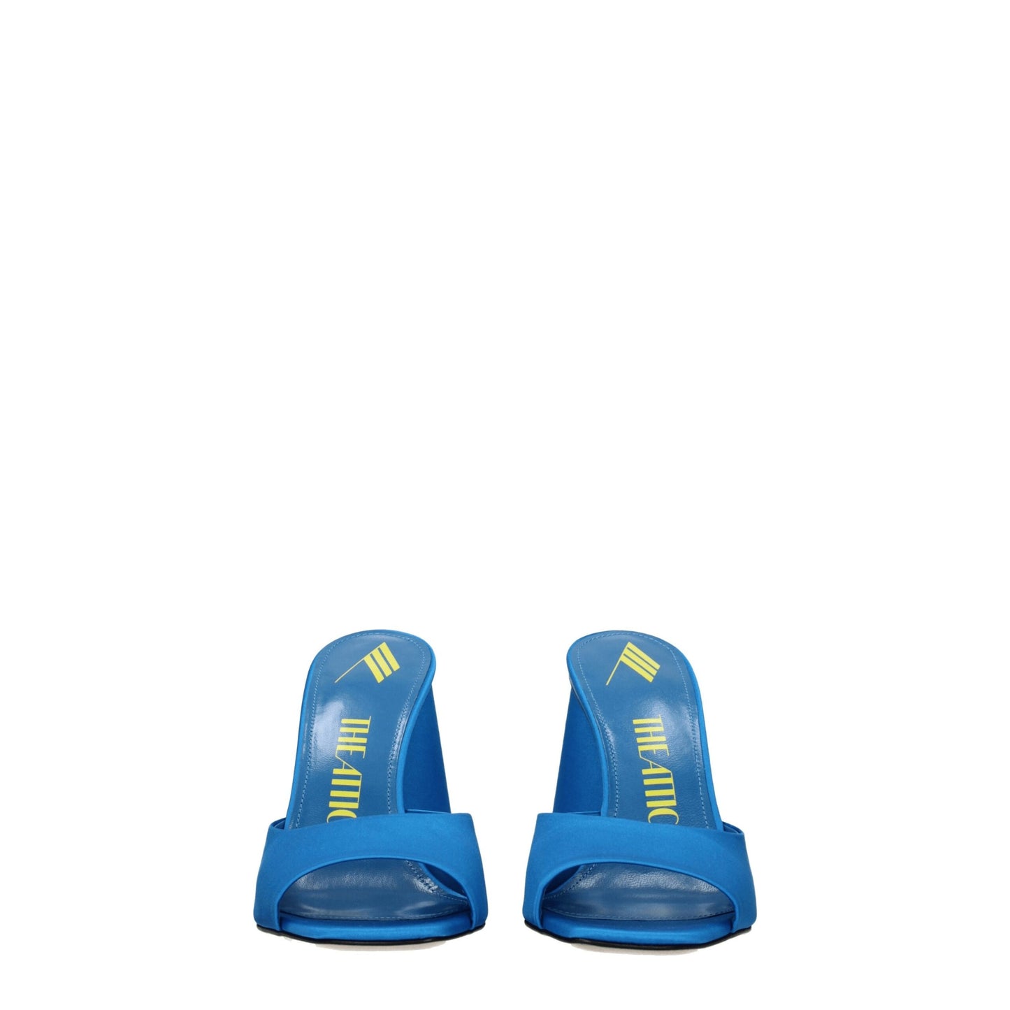 The Attico Light Blue Satin Platform Sandals Curated Luxury Accessories by Orvyn