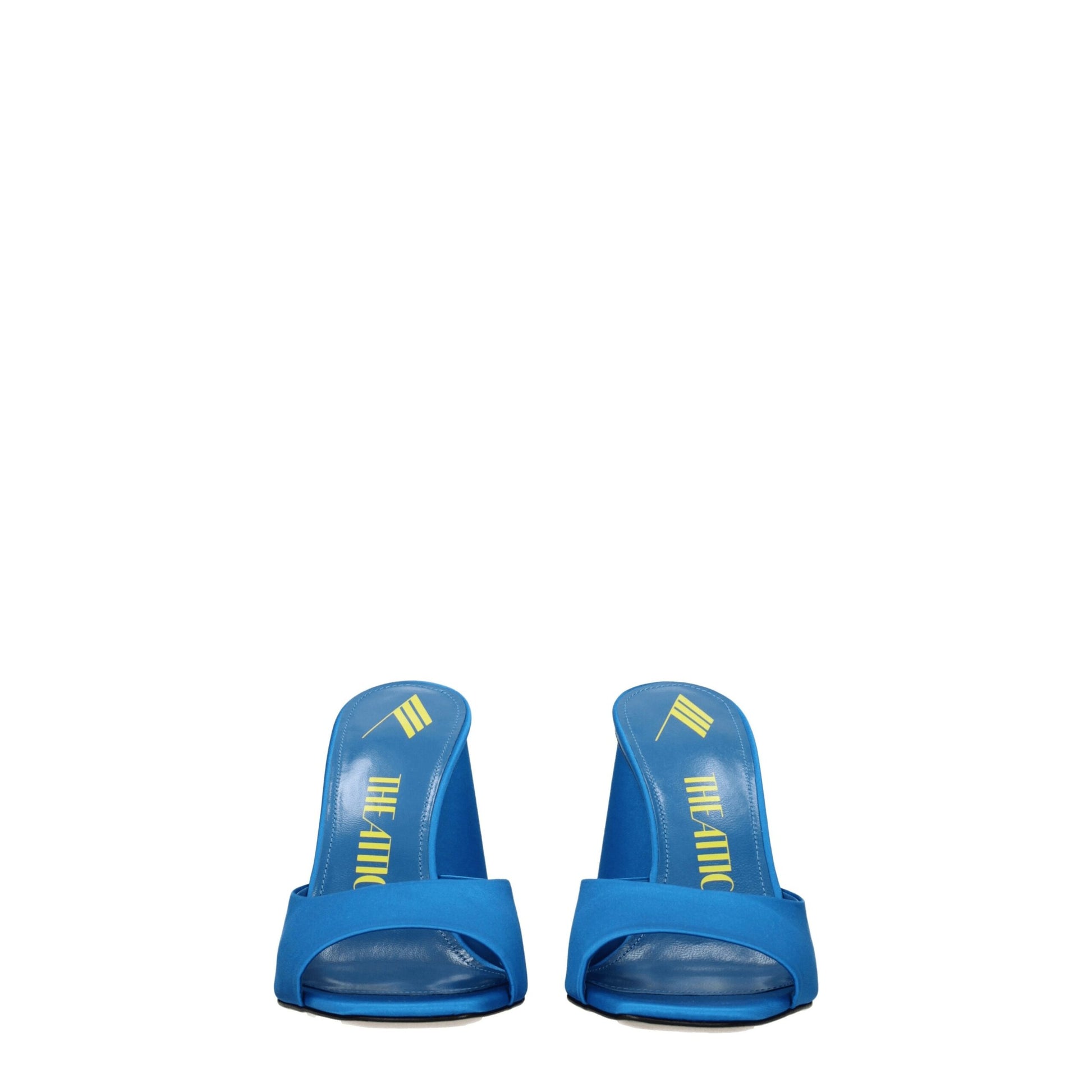 The Attico Light Blue Satin Platform Sandals Curated Luxury Accessories by Orvyn