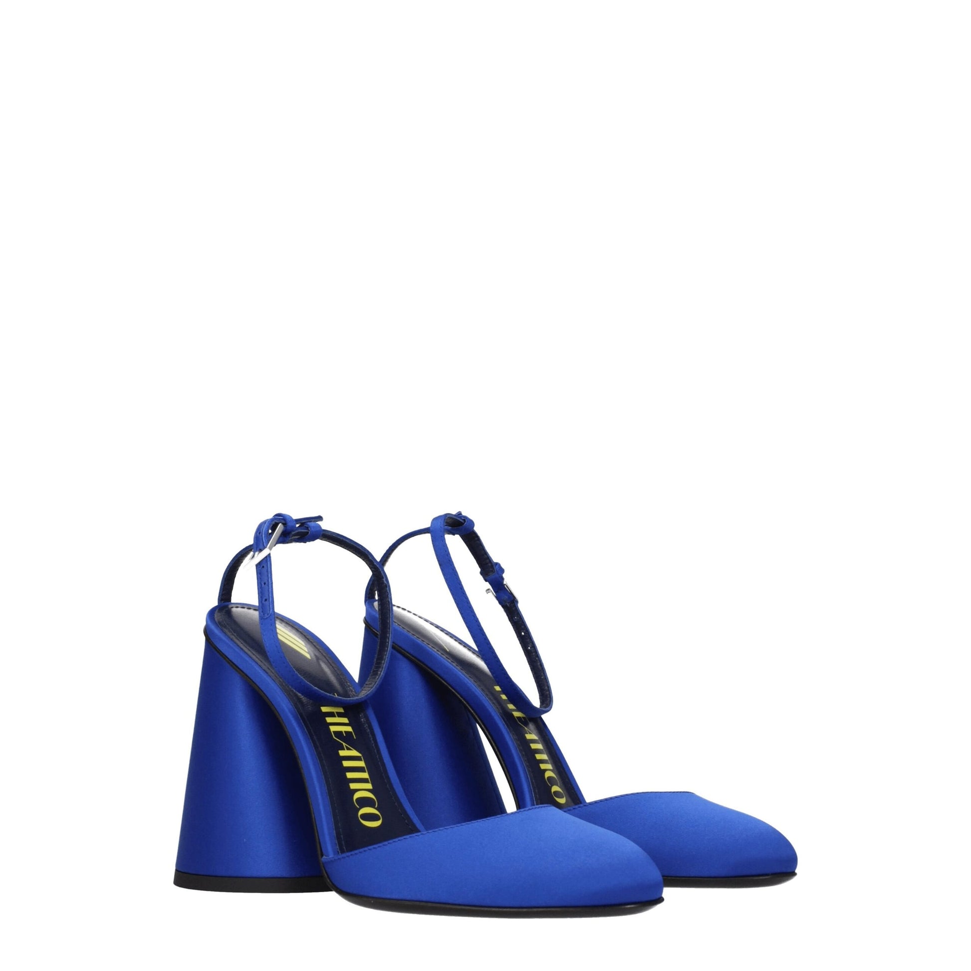 The Attico Blue Satin Platform Sandals Curated Luxury Accessories by Orvyn