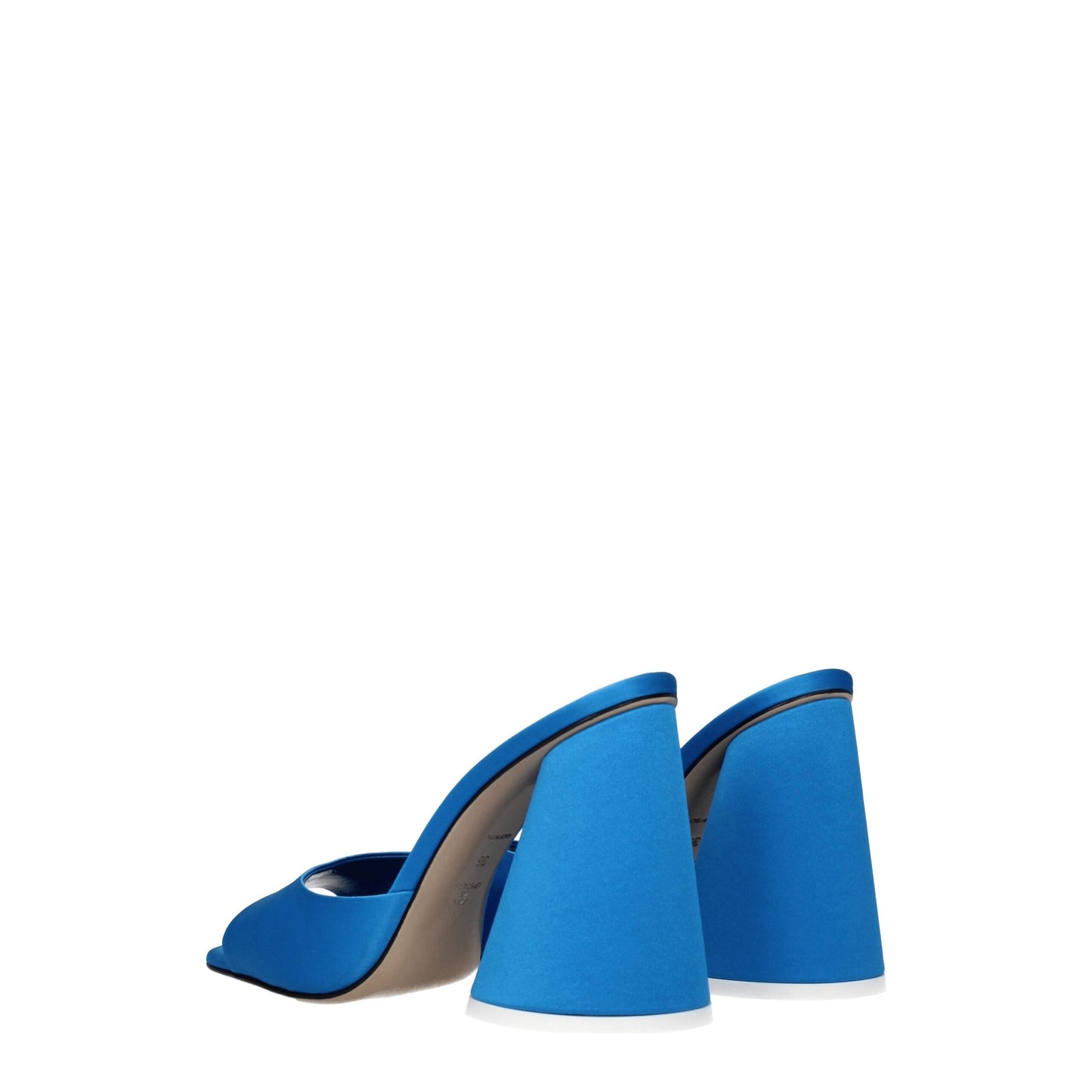 The Attico Light Blue Satin Platform Sandals Curated Luxury Accessories by Orvyn