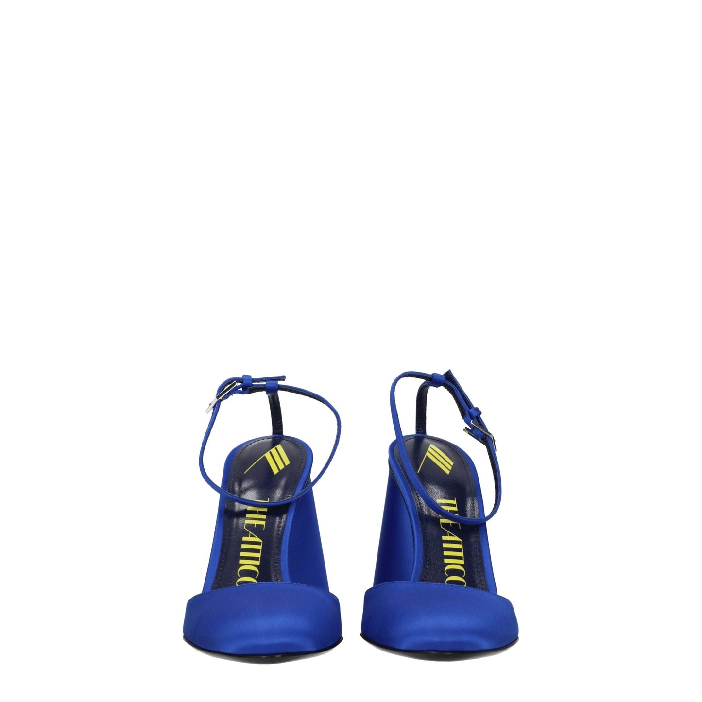 The Attico Blue Satin Platform Sandals Curated Luxury Accessories by Orvyn