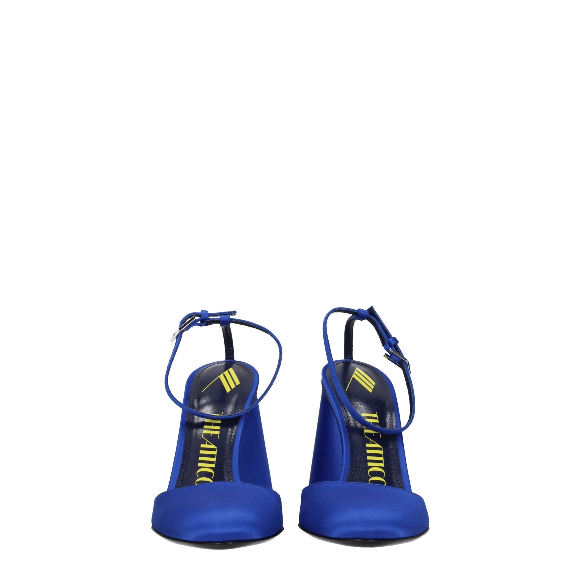 The Attico Blue Satin Platform Sandals Curated Luxury Accessories by Orvyn