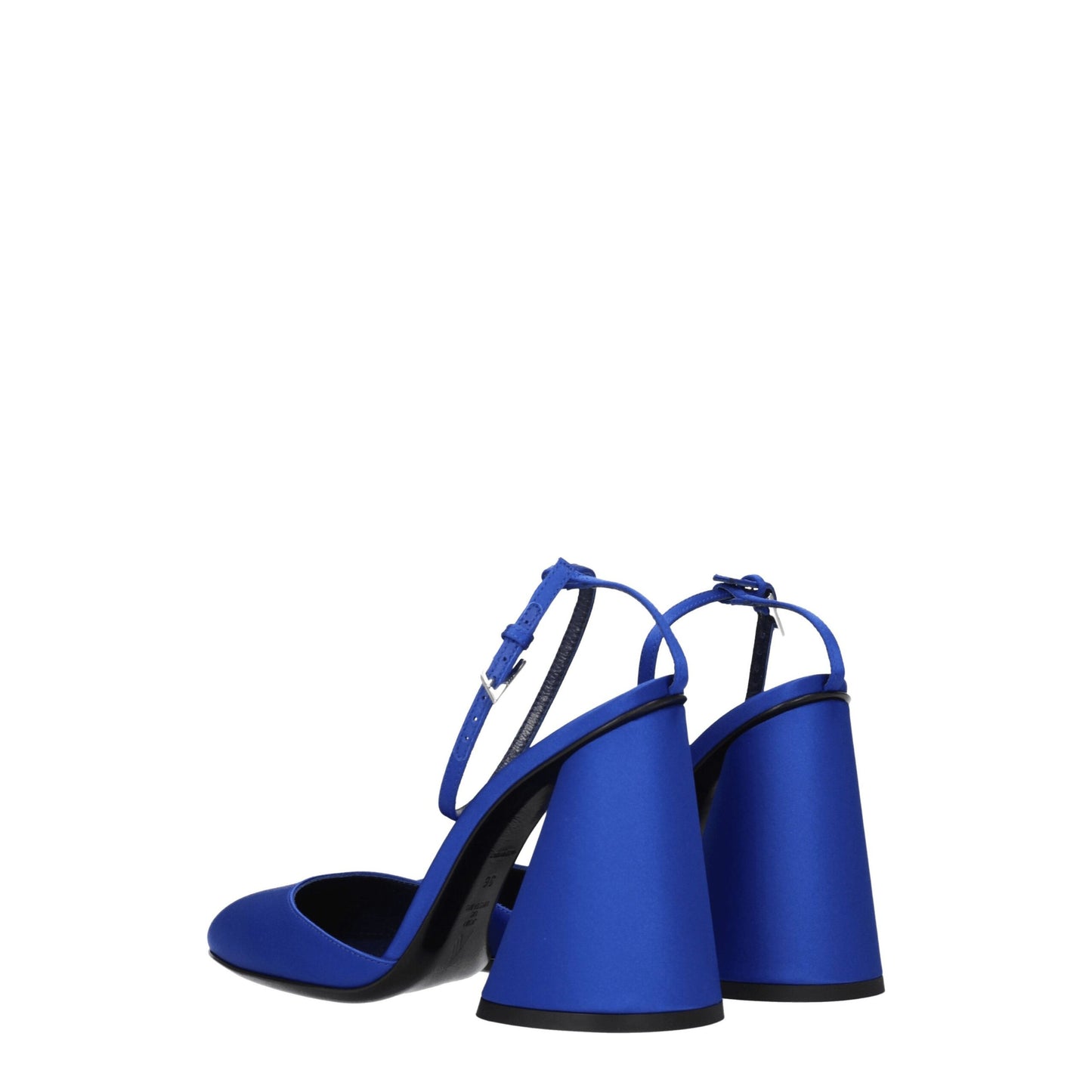 The Attico Blue Satin Platform Sandals Curated Luxury Accessories by Orvyn