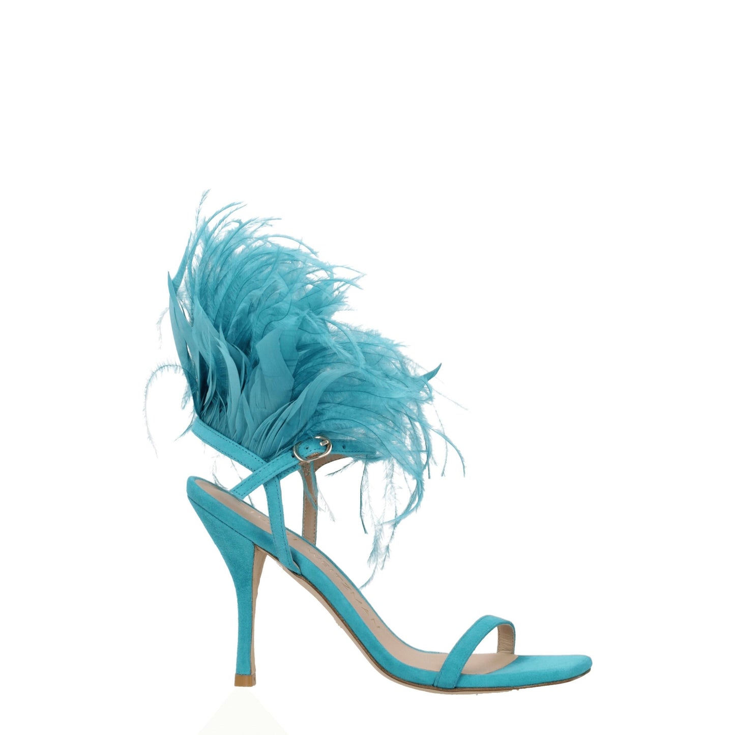 Stuart Weitzman Green Leather Stiletto Heel Sandals Curated Luxury Accessories by Orvyn