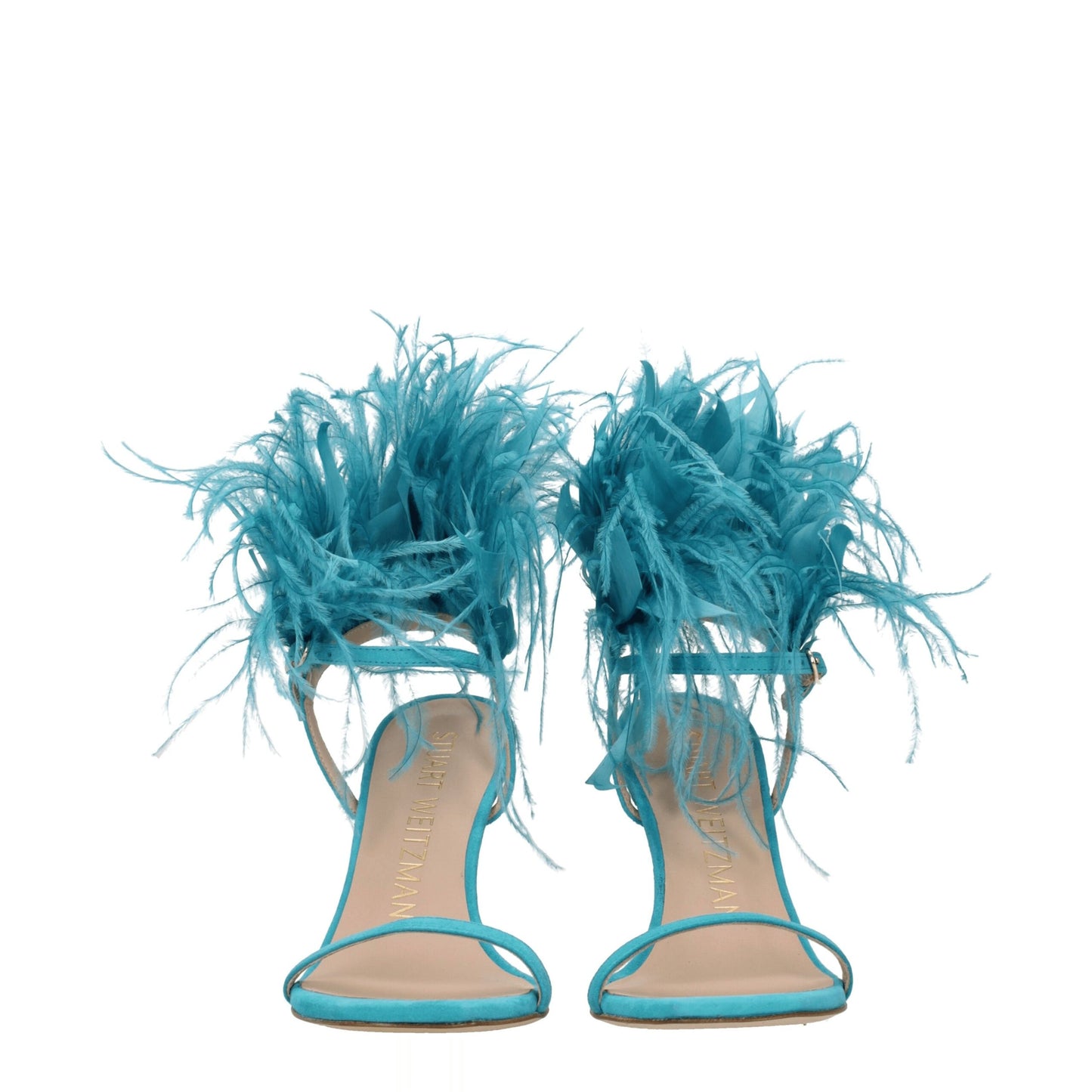 Stuart Weitzman Green Leather Stiletto Heel Sandals Curated Luxury Accessories by Orvyn