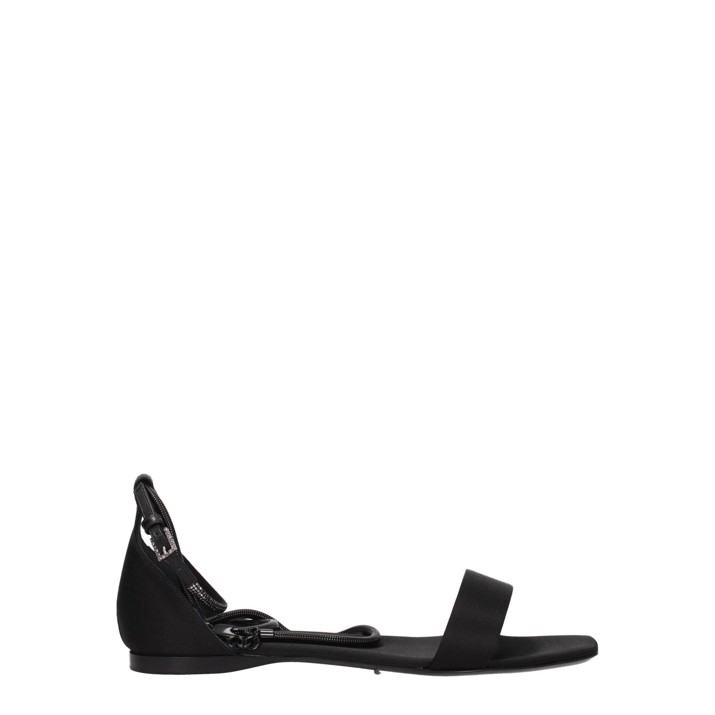 Max Mara Black Satin Sandals Curated Luxury Accessories by Orvyn