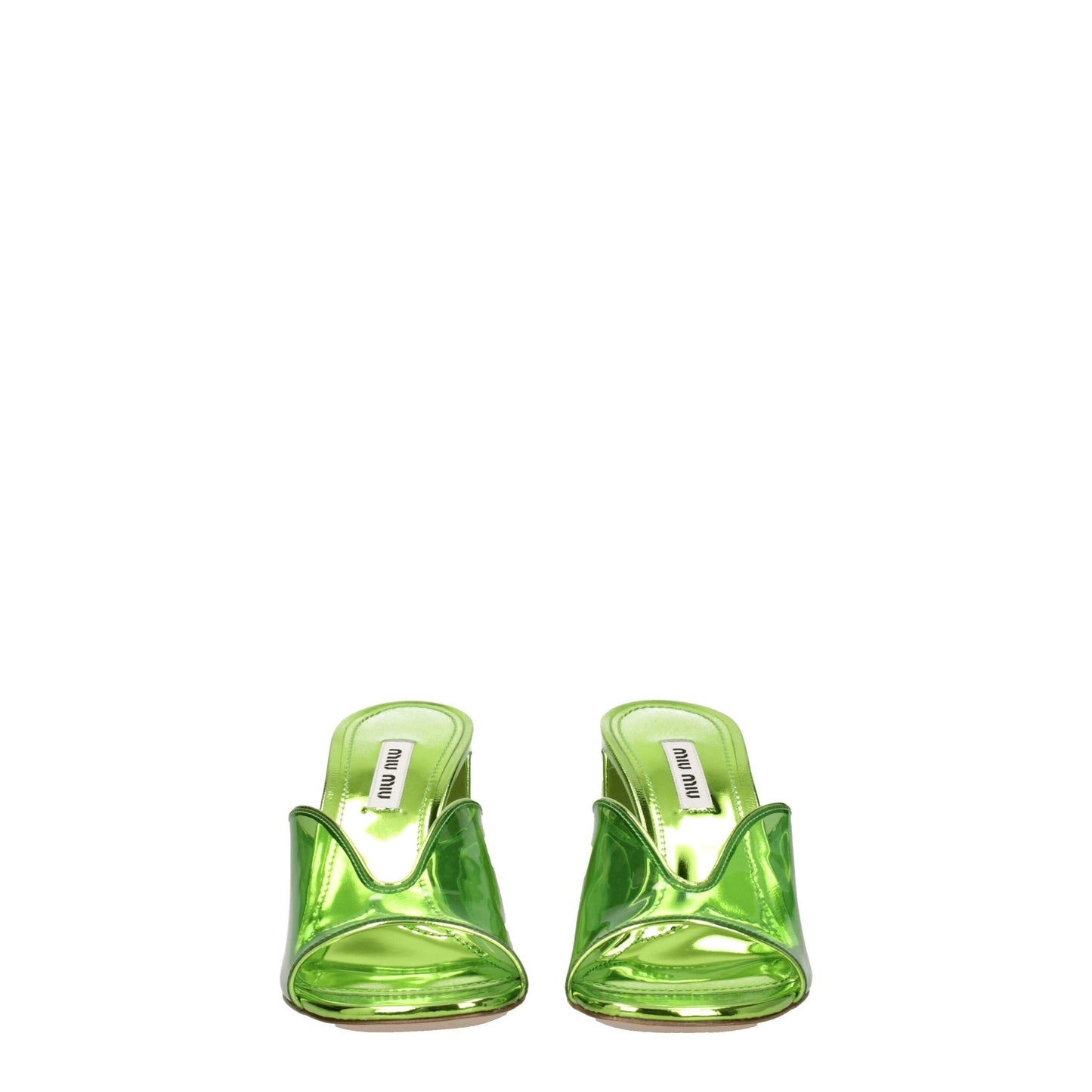 Miu Miu Green Plexiglass Platform Sandals Curated Luxury Accessories by Orvyn