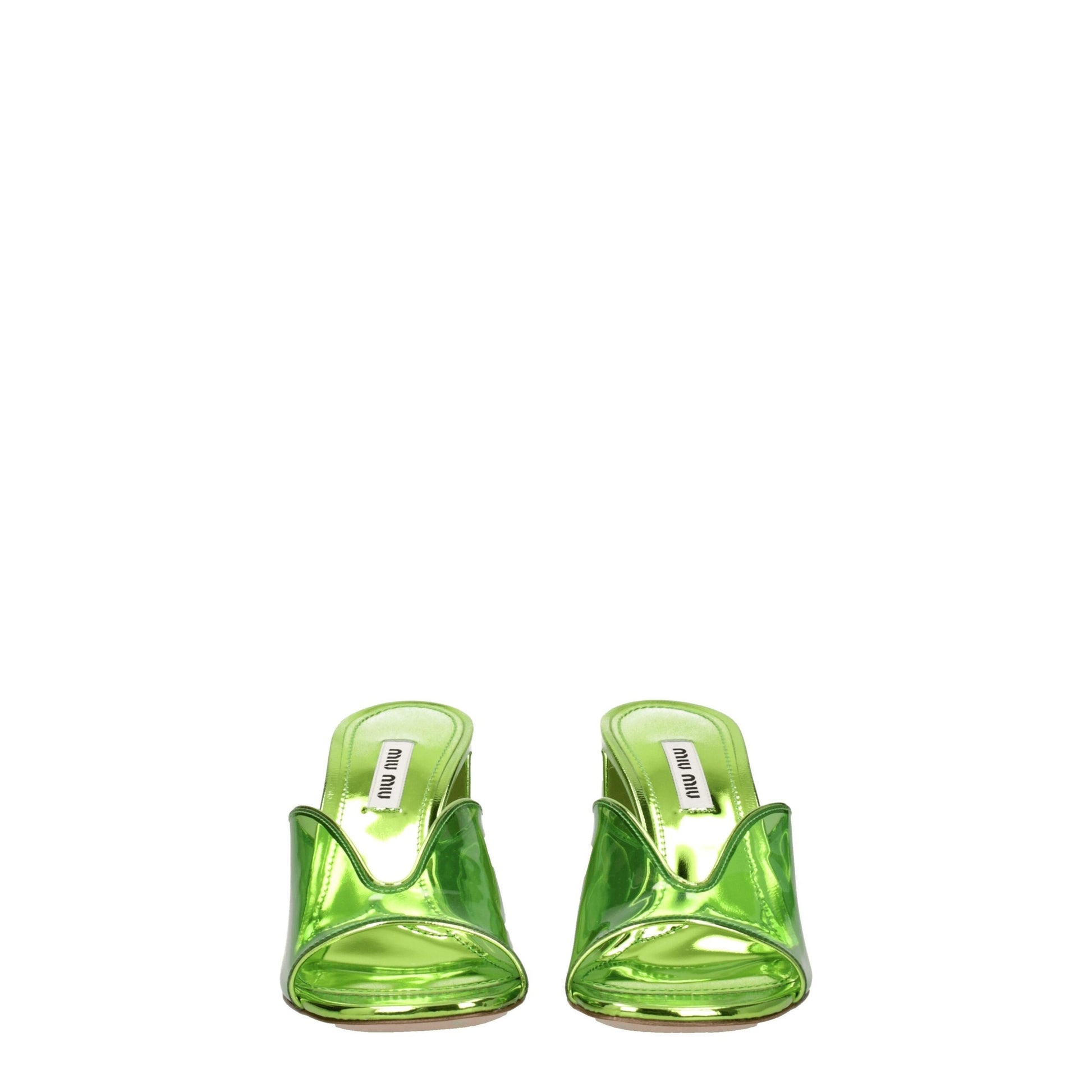 Miu Miu Green Plexiglass Platform Sandals Curated Luxury Accessories by Orvyn