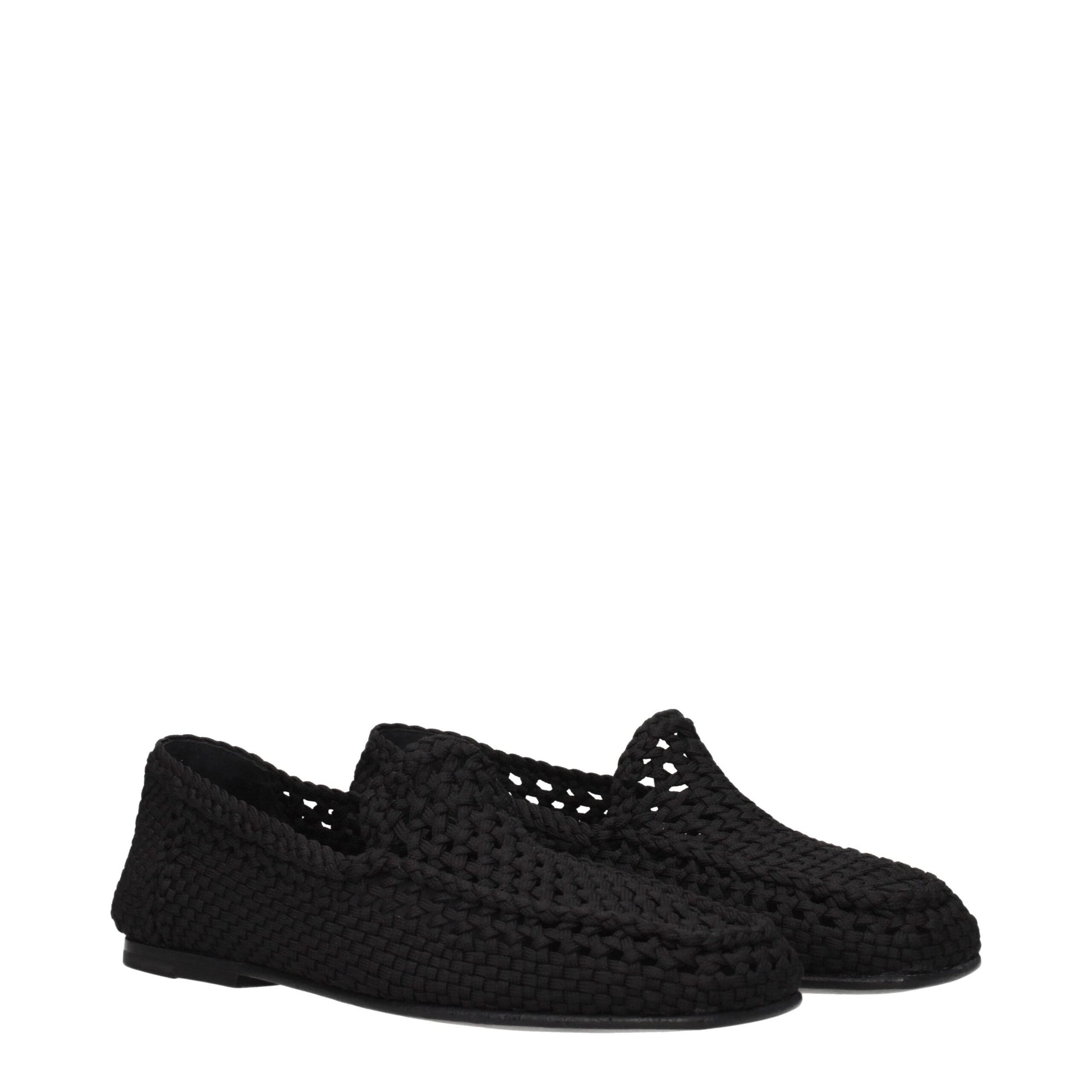 Dolce & Gabbana Black 'Slip-On' Loafers schwarz