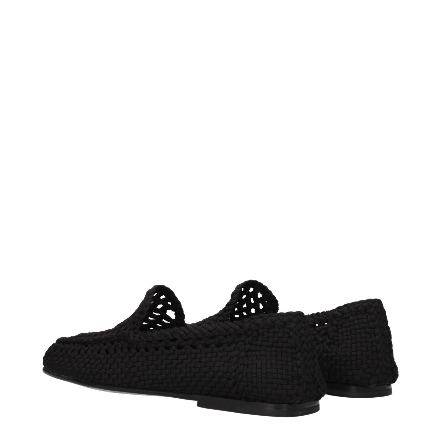 Dolce & Gabbana Black 'Slip-On' Loafers schwarz