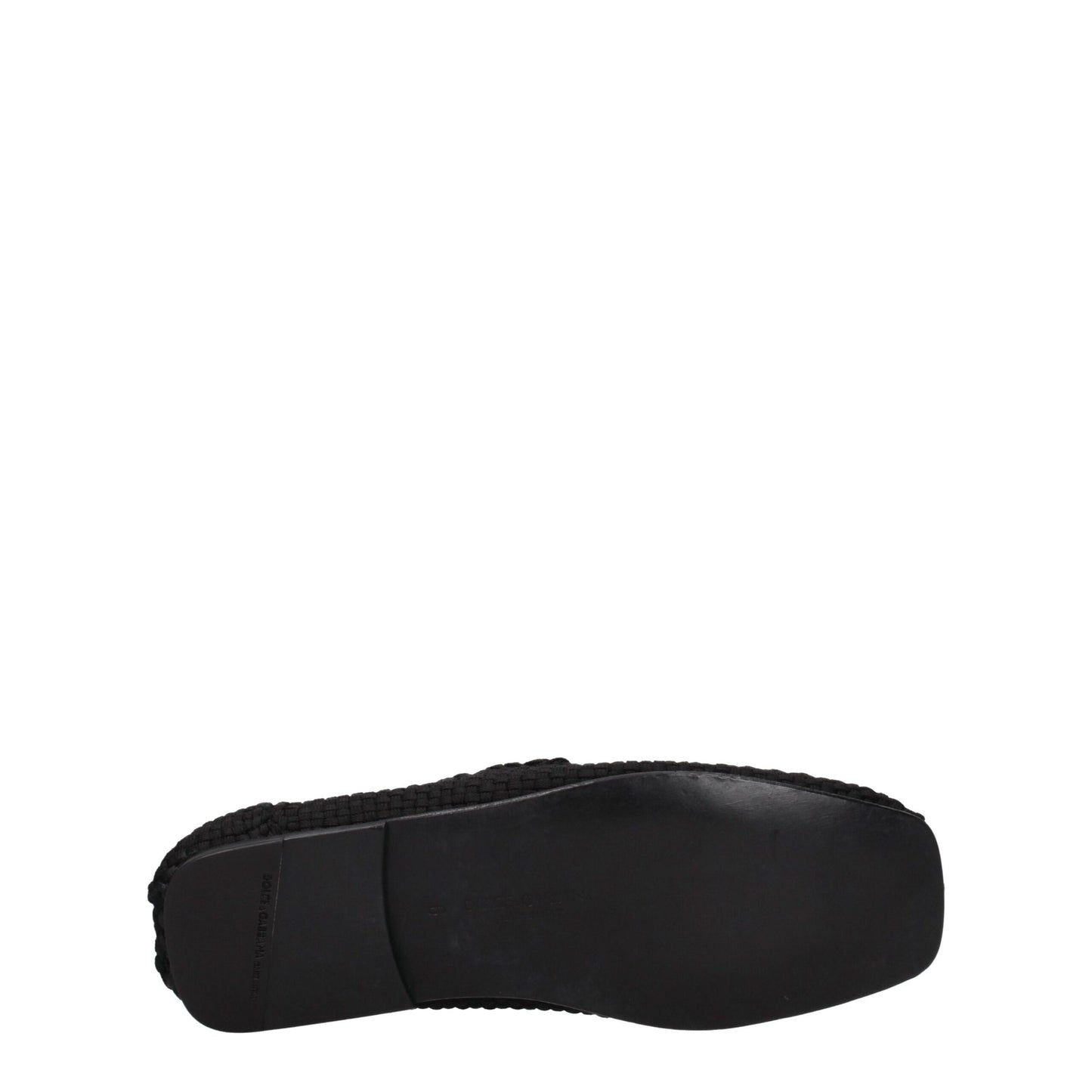 Dolce & Gabbana Black 'Slip-On' Loafers schwarz
