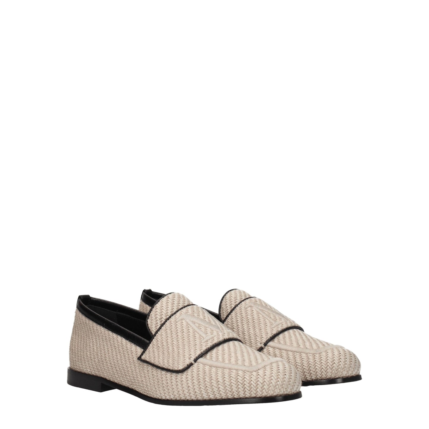 Max Mara Beige Fabric Slip-On Loafers Curated Luxury Accessories by Orvyn