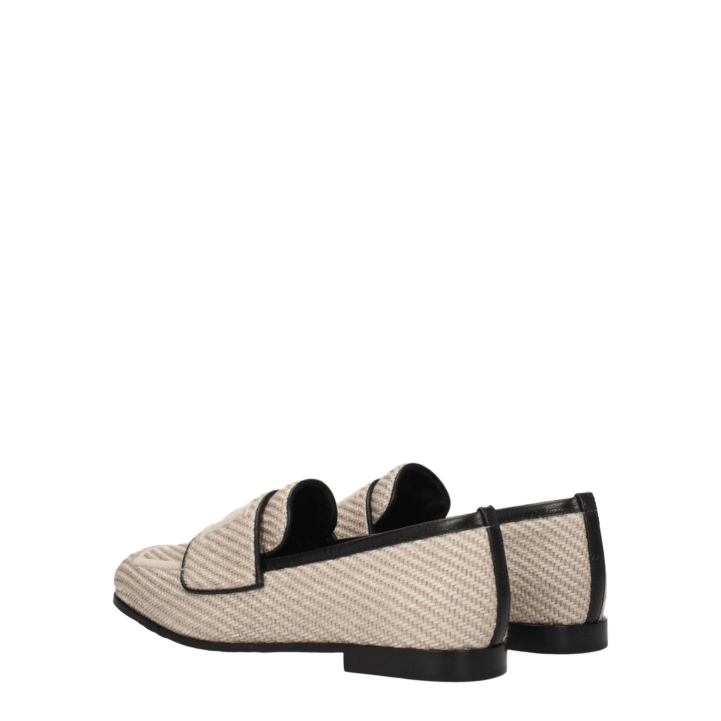 Max Mara Beige Fabric Slip-On Loafers Curated Luxury Accessories by Orvyn