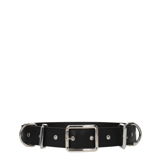 Moschino Black Leather Belt Curated Luxury Accessories by Orvyn