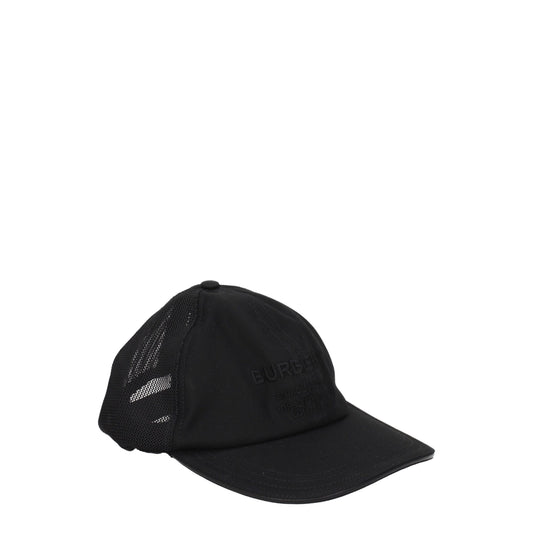Burberry Black Cotton Cap (Baseball Hat) Curated Luxury Accessories by Orvyn