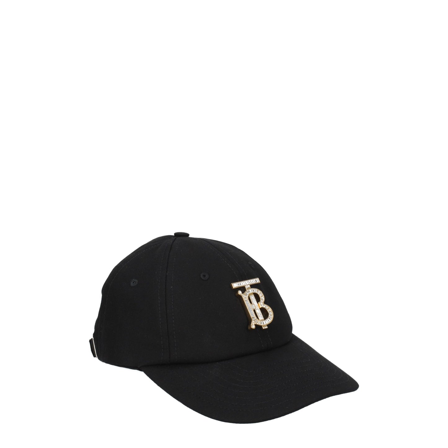 Burberry Black Cotton Cap (Baseball Hat) Curated Luxury Accessories by Orvyn