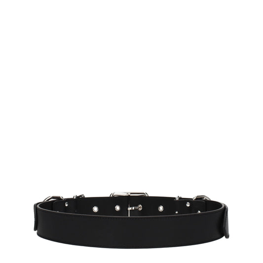Moschino Black Leather Belt Curated Luxury Accessories by Orvyn