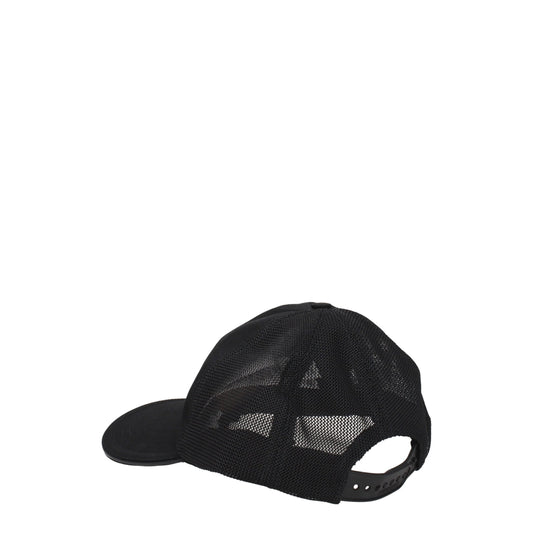 Burberry Black Cotton Cap (Baseball Hat) Curated Luxury Accessories by Orvyn