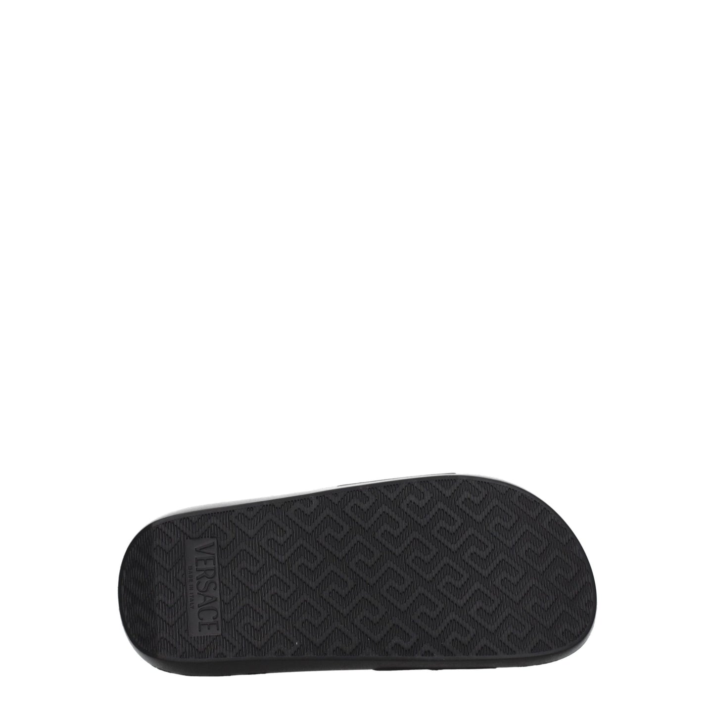 Versace Black Leather Slippers Curated Luxury Accessories by Orvyn