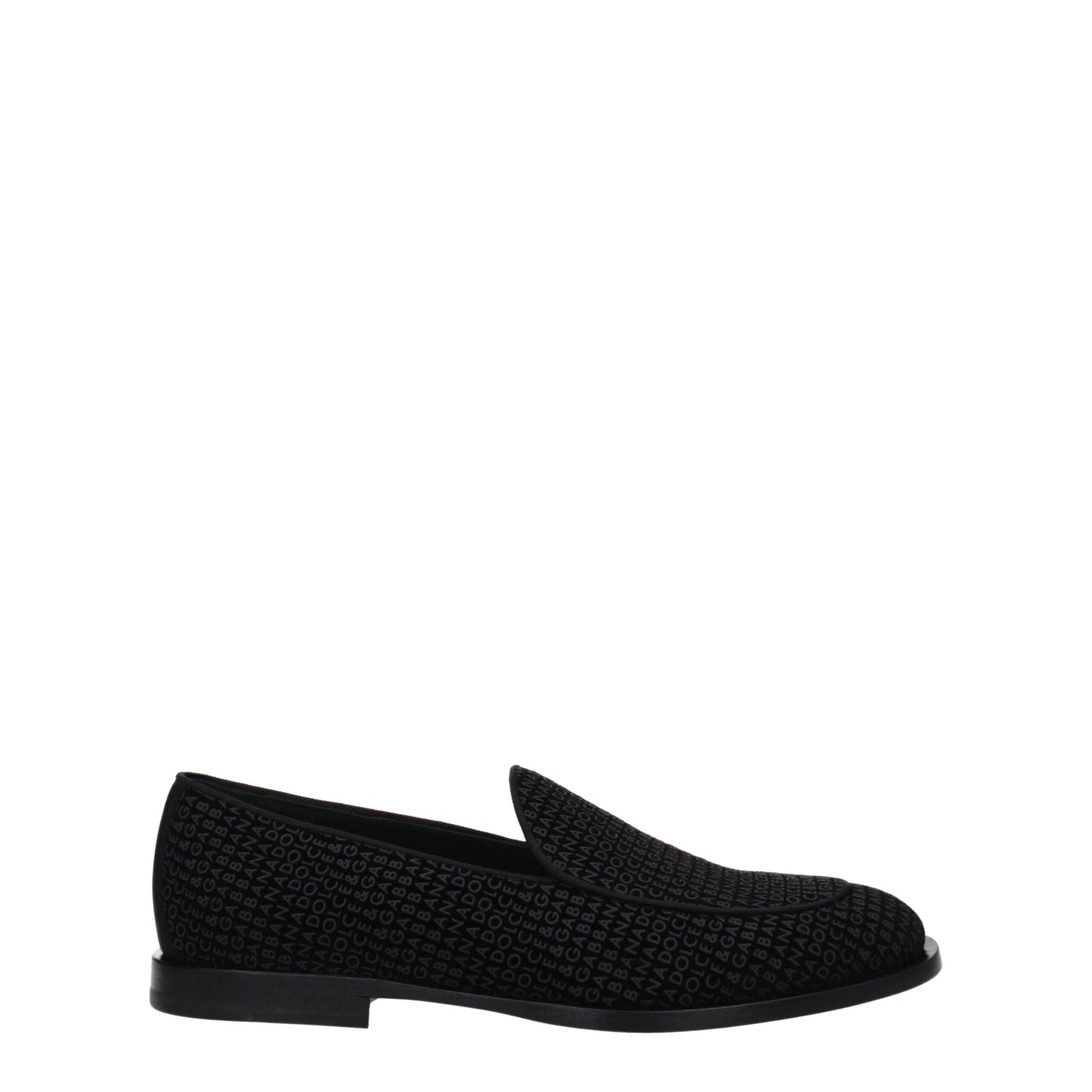 Dolce & Gabbana Black Velvet Slip-On Loafers Curated Luxury Accessories by Orvyn