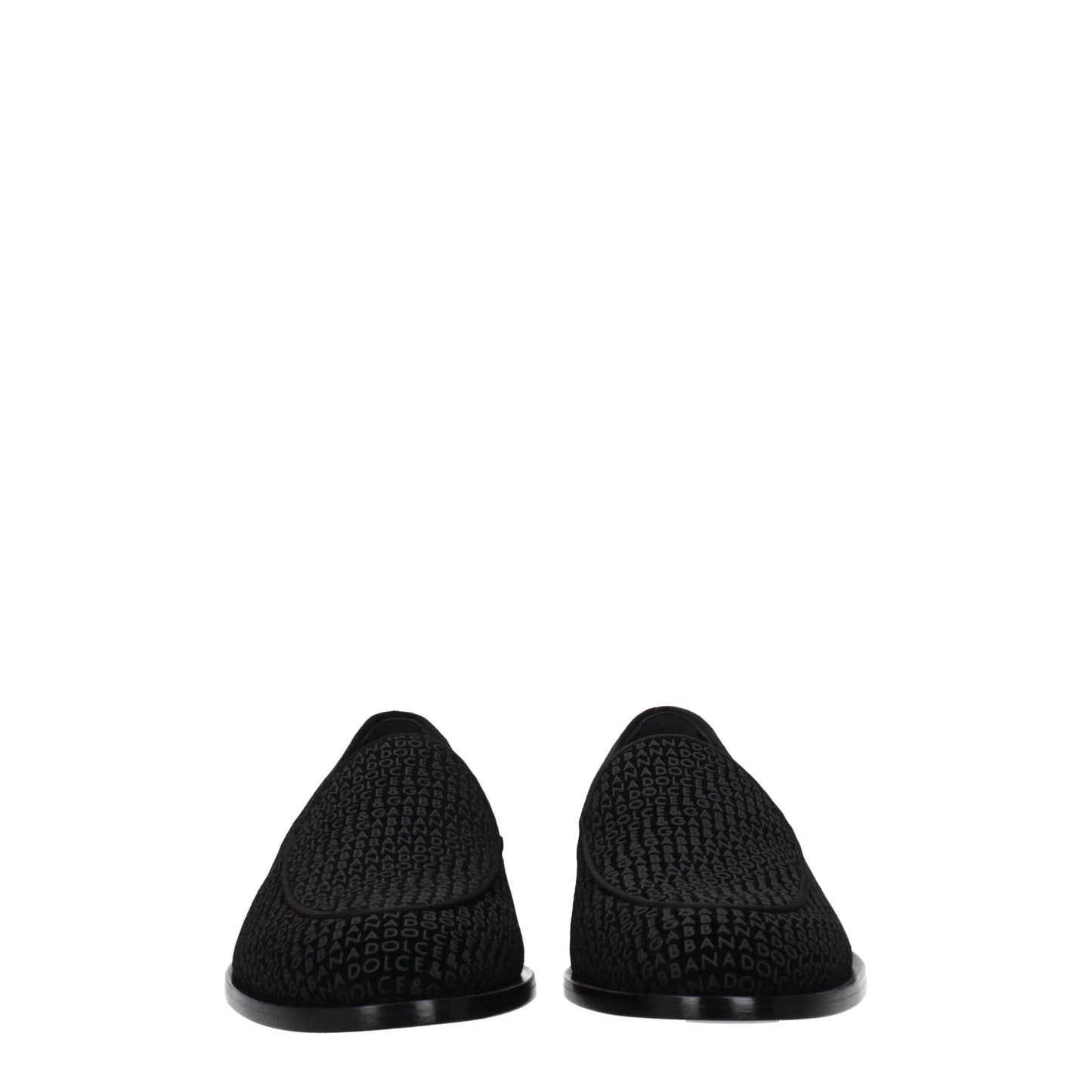 Dolce & Gabbana Black Velvet Slip-On Loafers Curated Luxury Accessories by Orvyn