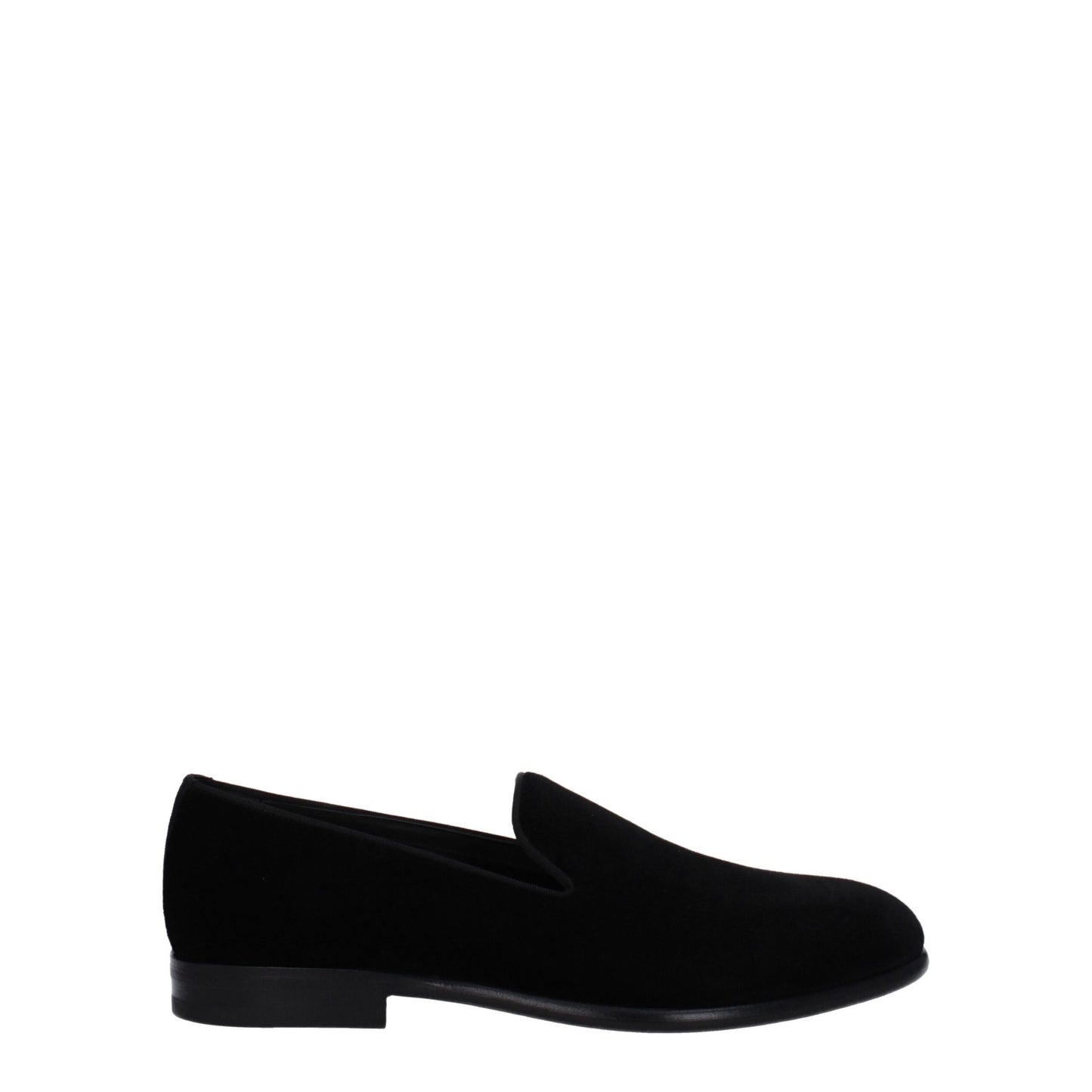 Dolce & Gabbana Black Velvet Slip-On Loafers Curated Luxury Accessories by Orvyn