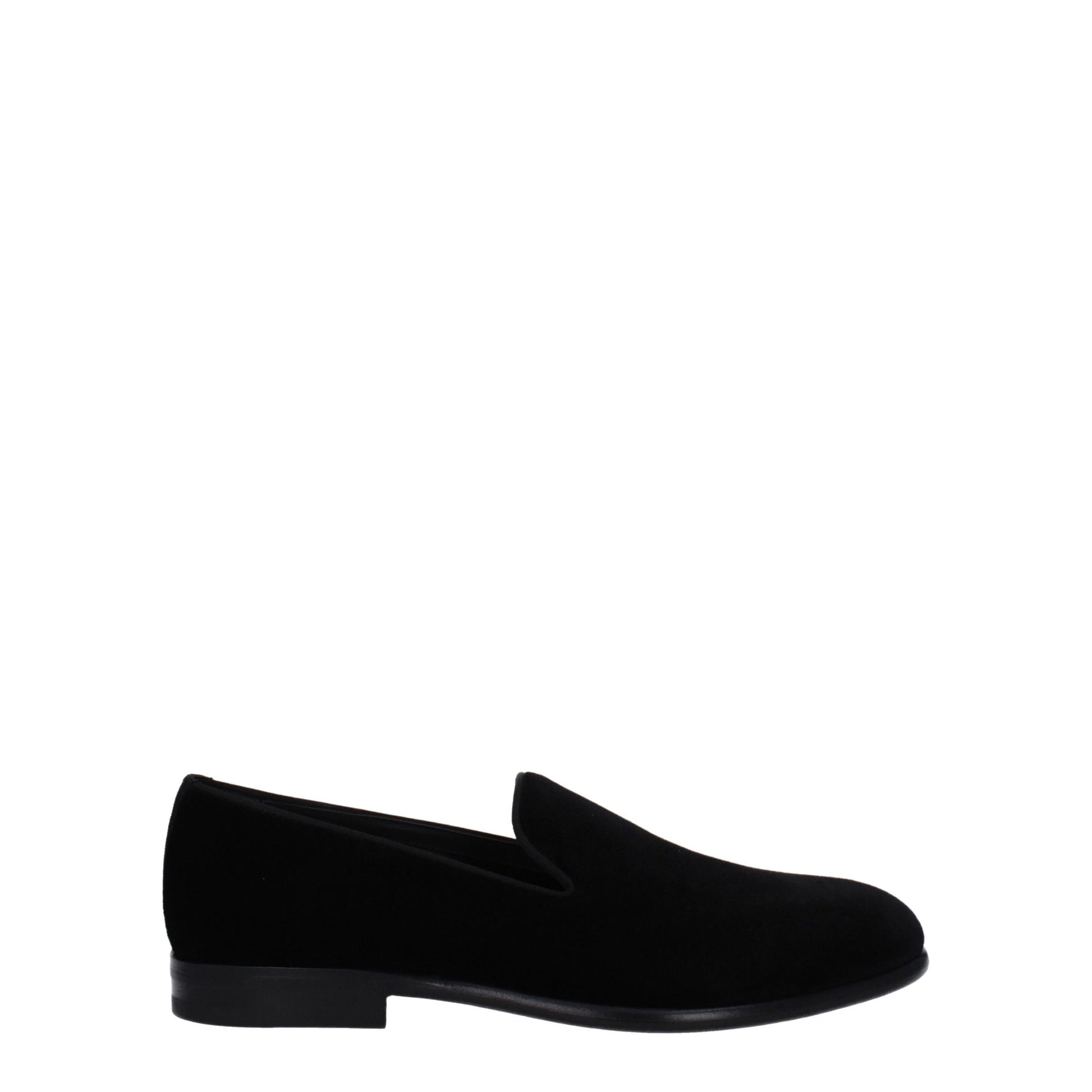 Dolce & Gabbana Black Velvet Slip-On Loafers Curated Luxury Accessories by Orvyn