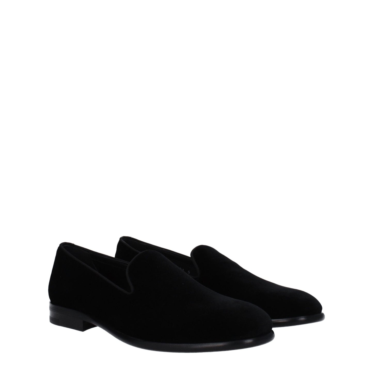 Dolce & Gabbana Black Velvet Slip-On Loafers Curated Luxury Accessories by Orvyn