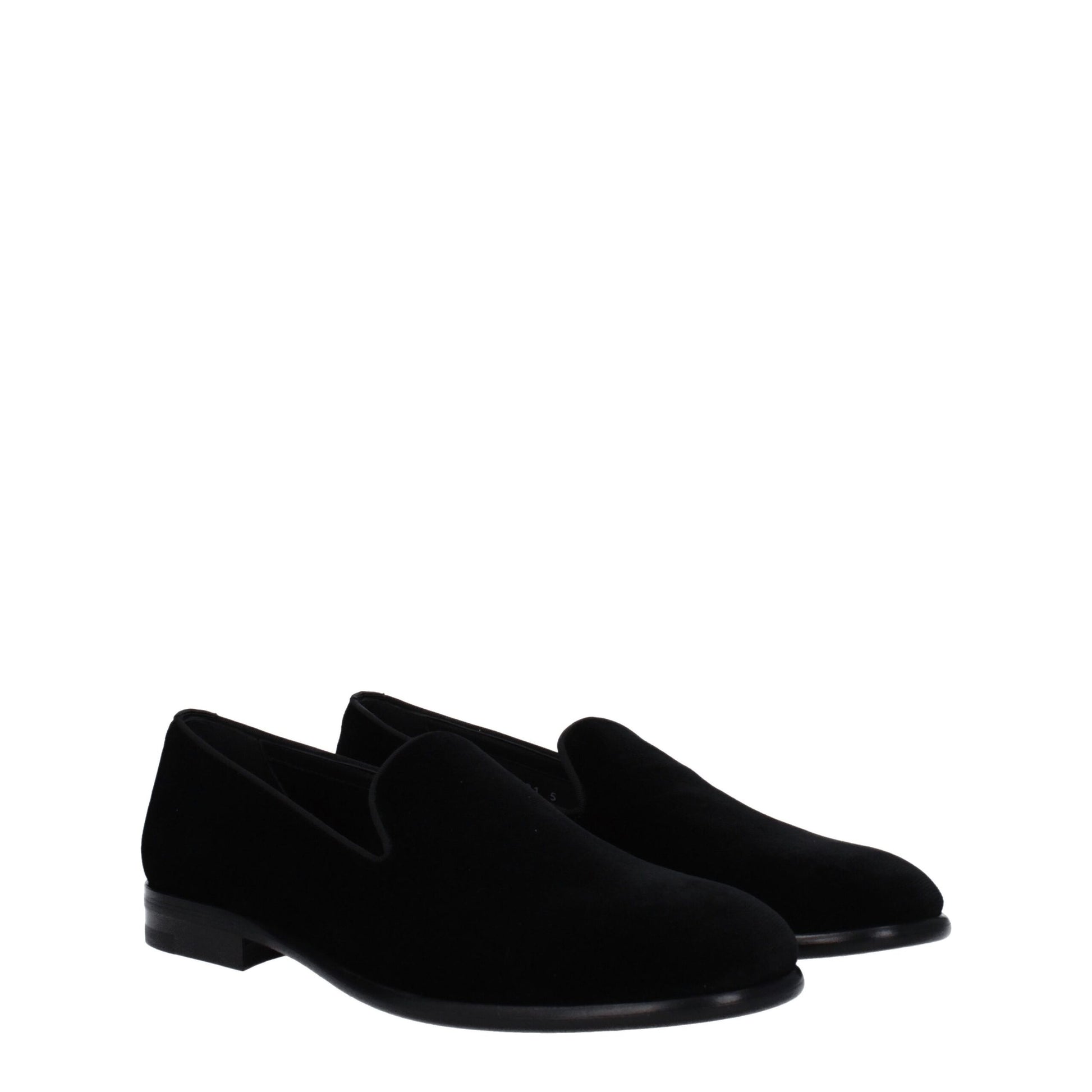 Dolce & Gabbana Black Velvet Slip-On Loafers Curated Luxury Accessories by Orvyn