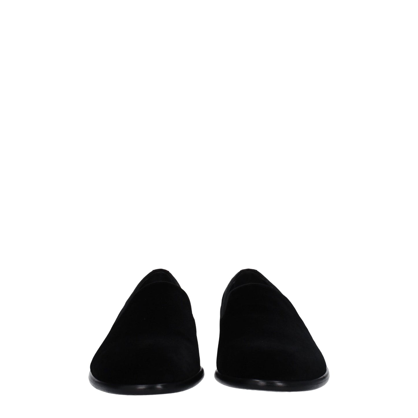 Dolce & Gabbana Black Velvet Slip-On Loafers Curated Luxury Accessories by Orvyn