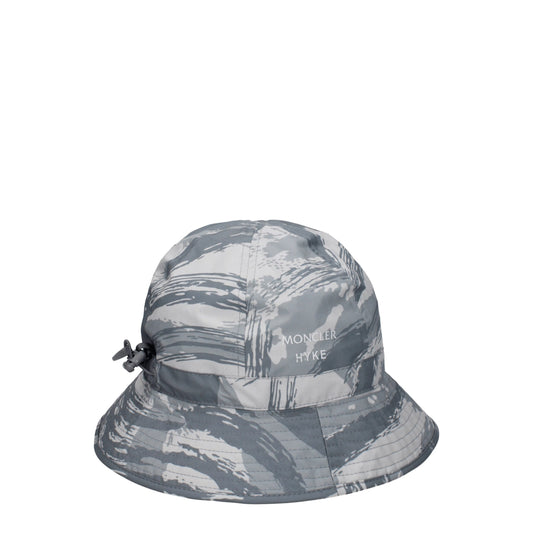 Moncler Gray Polyester Bucket Hat Curated Luxury Accessories by Orvyn