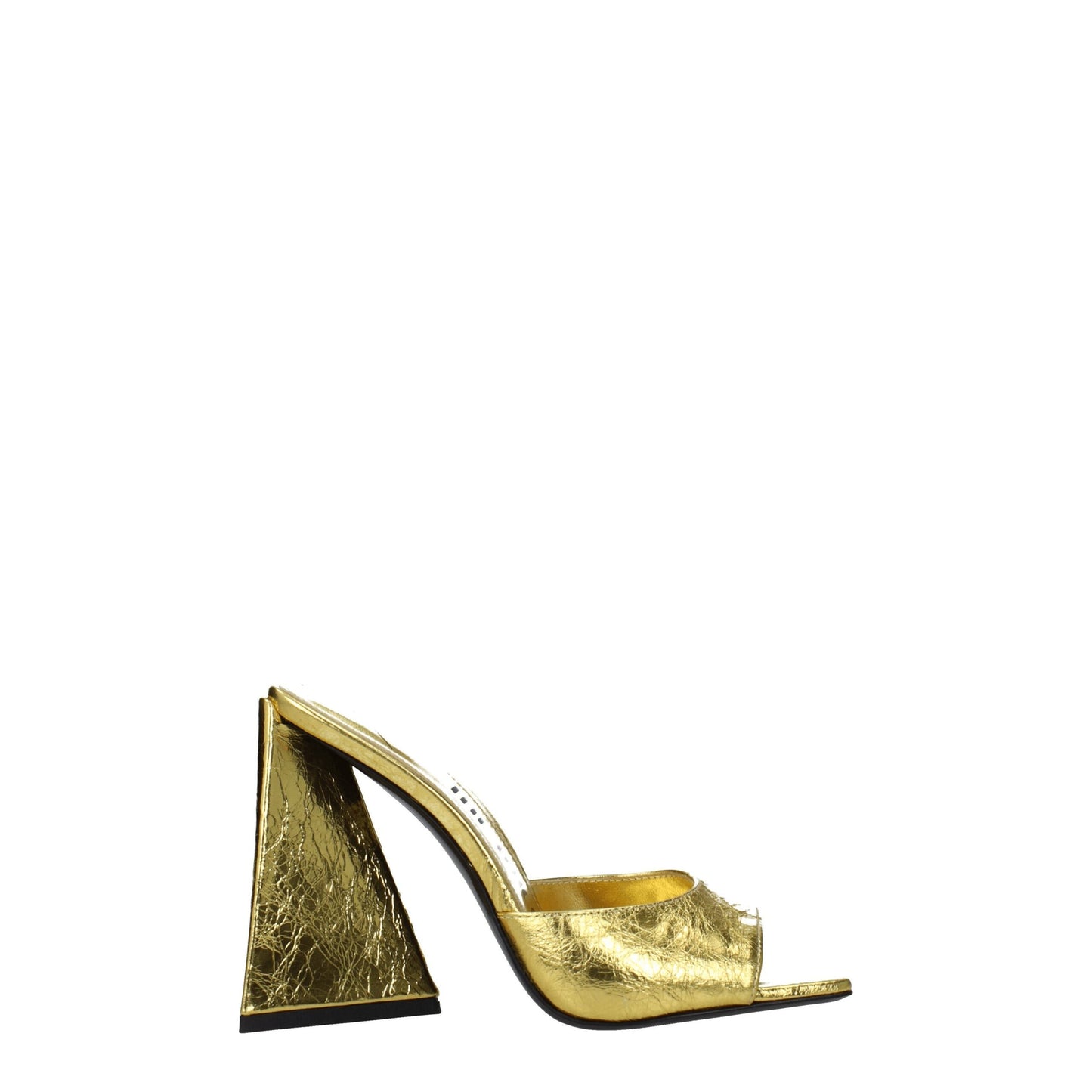 The Attico Gold Leather Platform Sandals Curated Luxury Accessories by Orvyn
