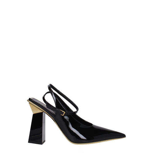 Valentino Garavani Black Leather Sandals Curated Luxury Accessories by Orvyn