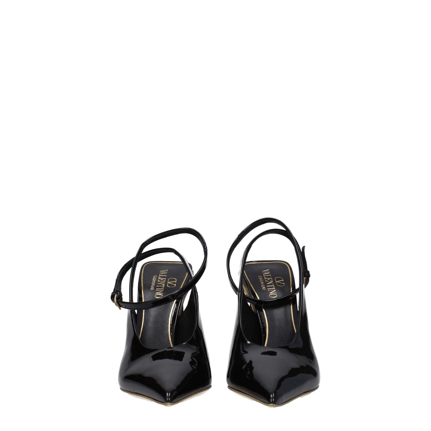 Valentino Garavani Black Leather Sandals Curated Luxury Accessories by Orvyn