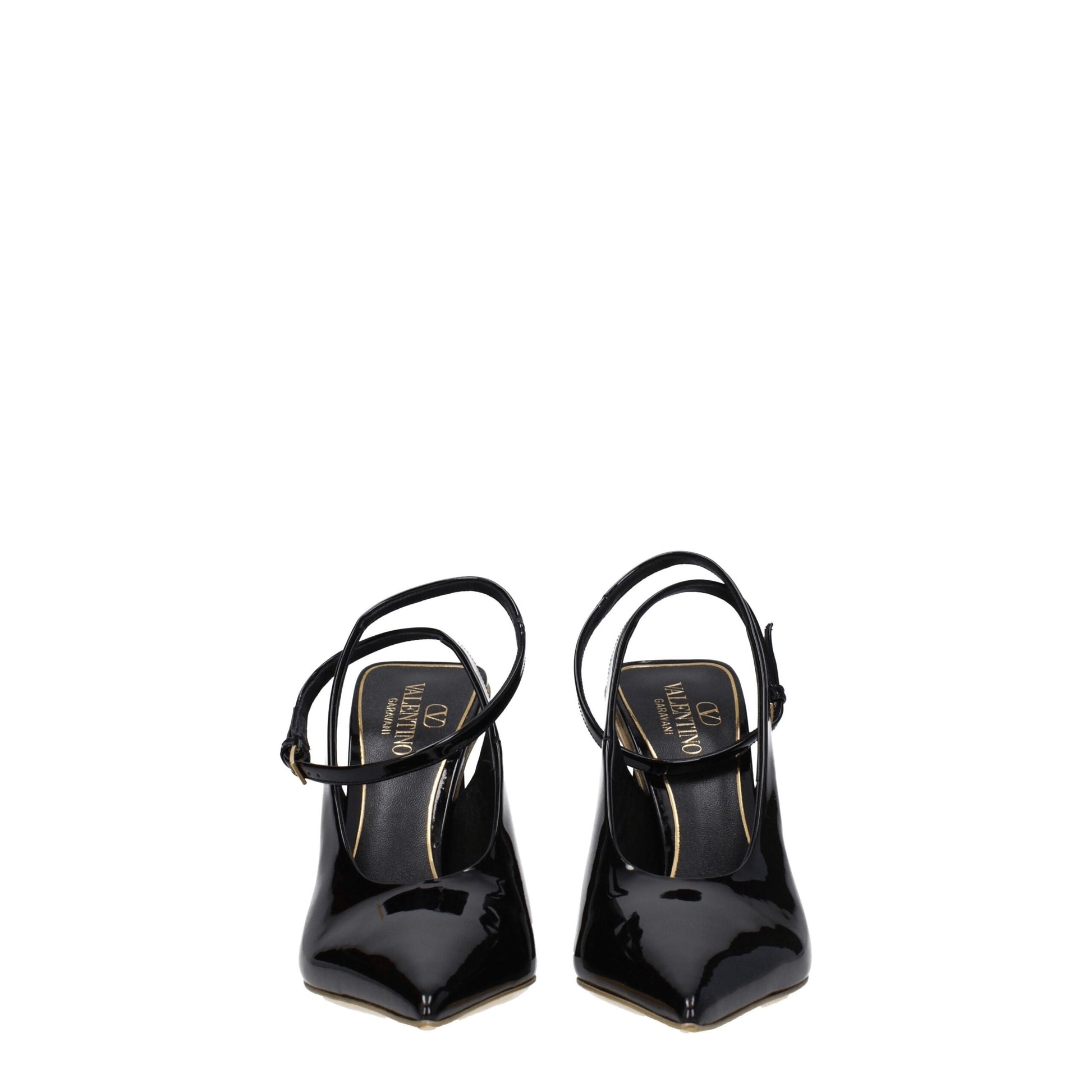 Valentino Garavani Black Leather Sandals Curated Luxury Accessories by Orvyn