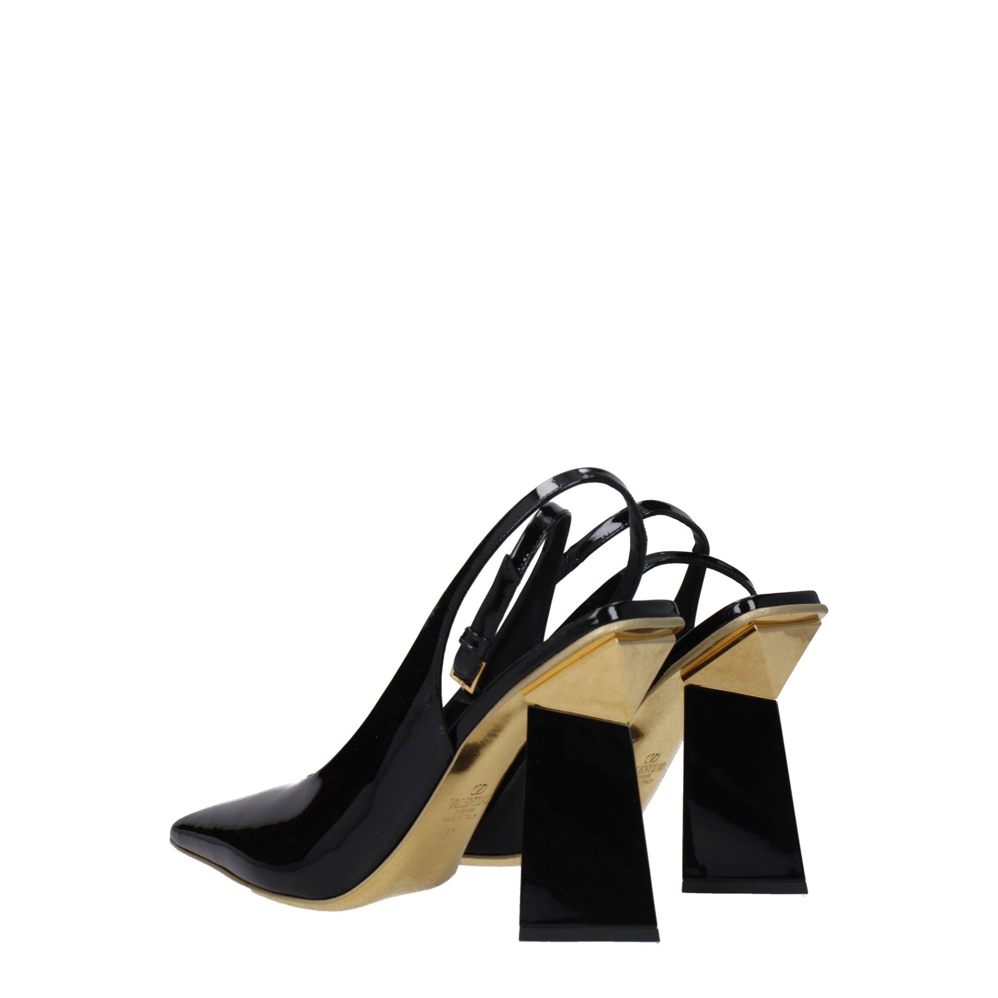Valentino Garavani Black Leather Sandals Curated Luxury Accessories by Orvyn