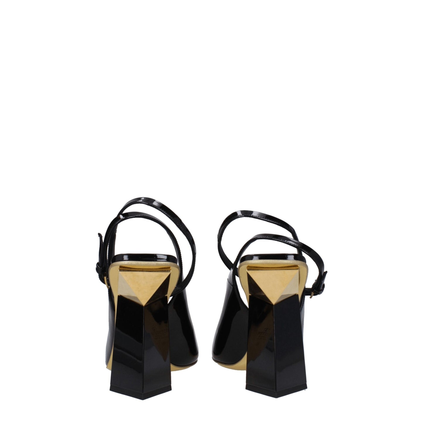 Valentino Garavani Black Leather Sandals Curated Luxury Accessories by Orvyn