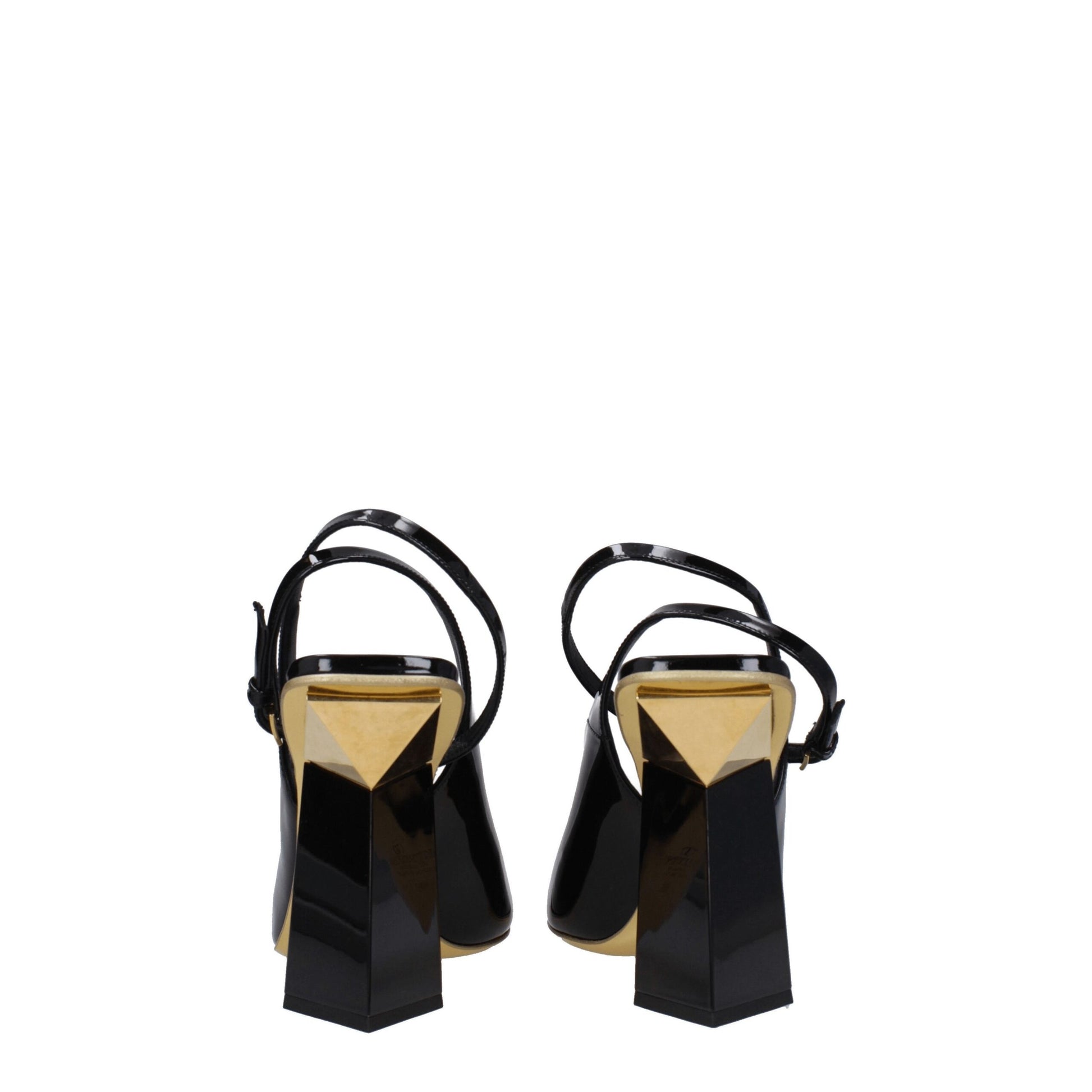 Valentino Garavani Black Leather Sandals Curated Luxury Accessories by Orvyn