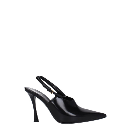 Givenchy Black Leather High Heel Pumps Curated Luxury Accessories by Orvyn