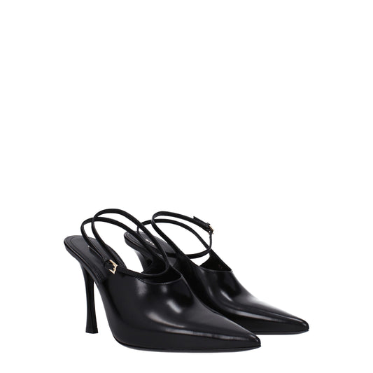 Givenchy Black Leather High Heel Pumps Curated Luxury Accessories by Orvyn