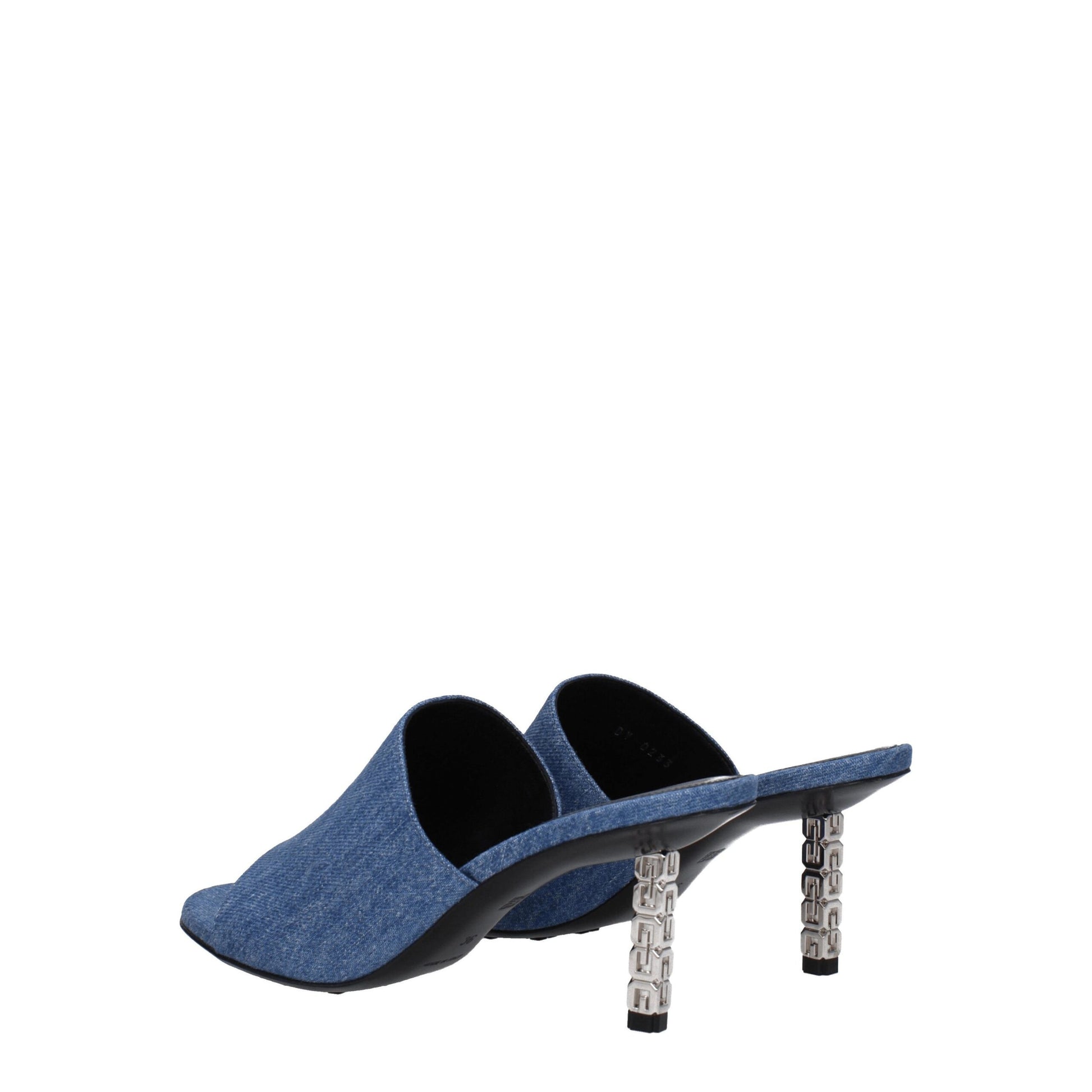 Givenchy Blue Fabric Platform Sandals Curated Luxury Accessories by Orvyn
