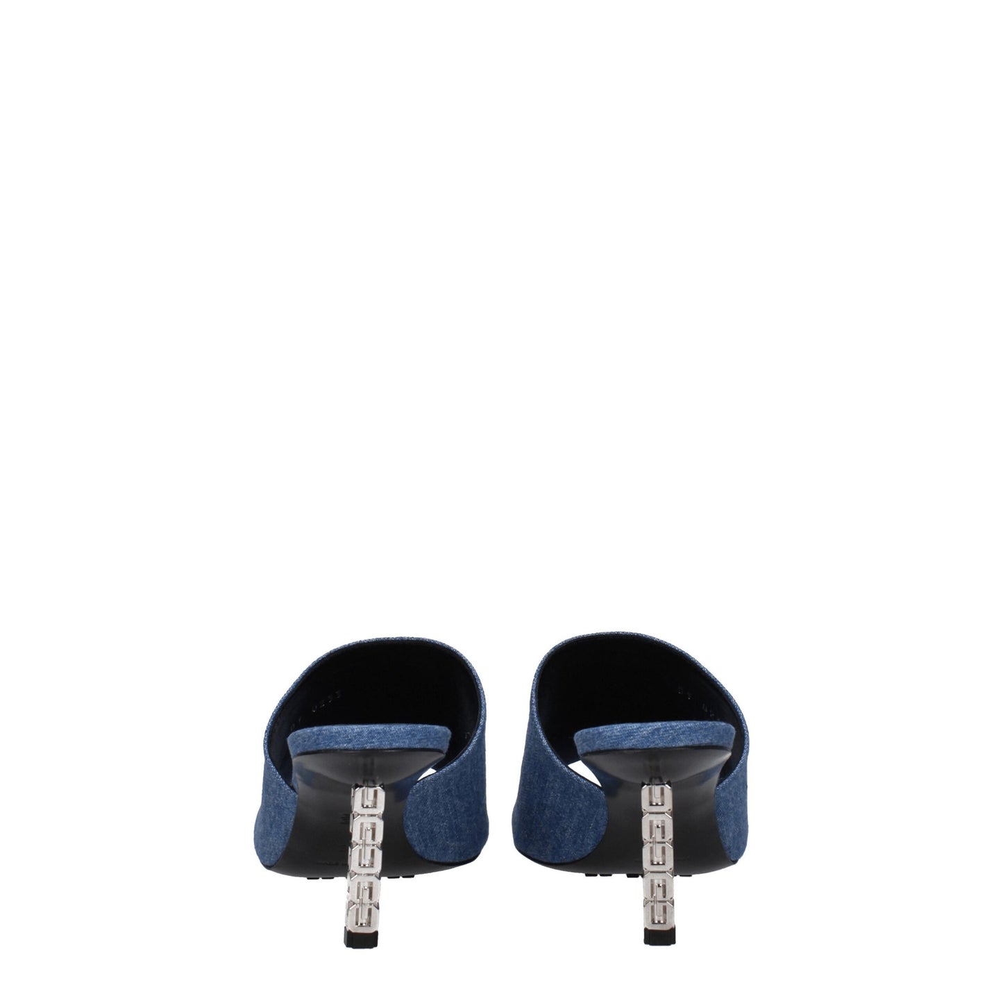 Givenchy Blue Fabric Platform Sandals Curated Luxury Accessories by Orvyn