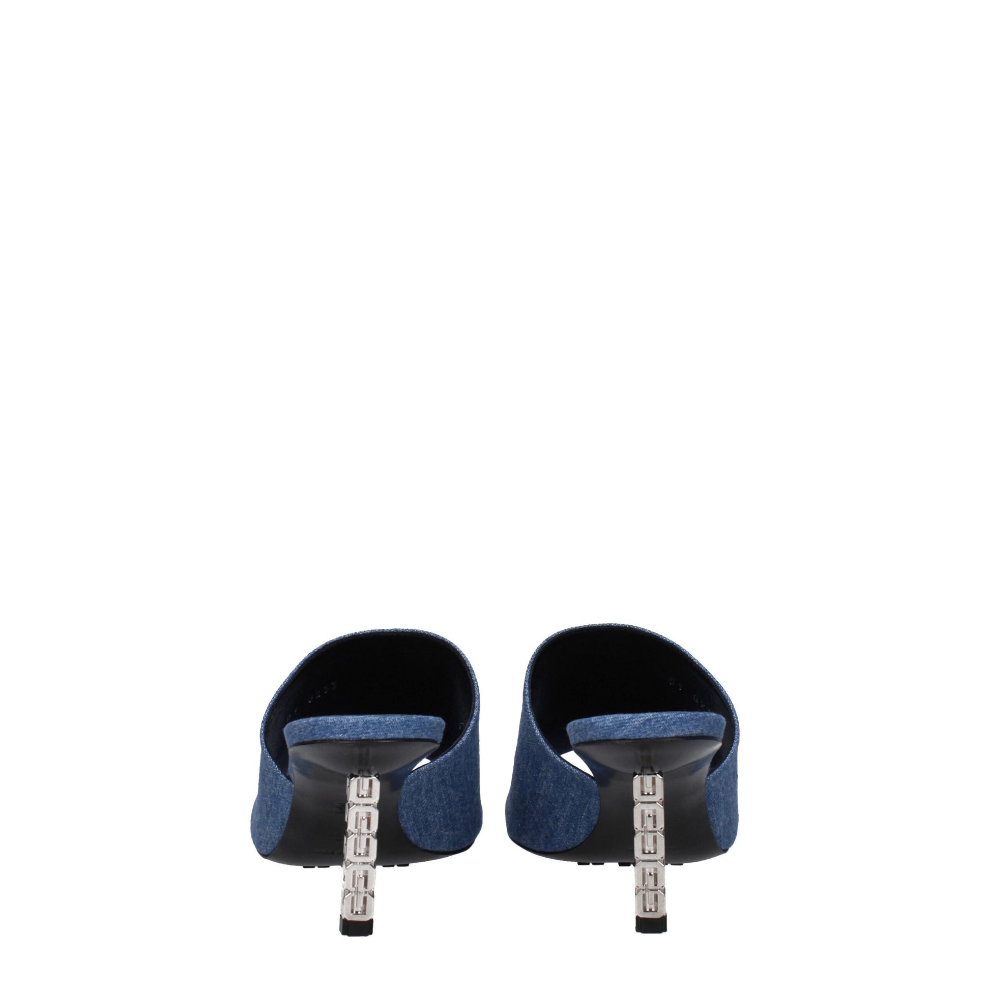 Givenchy Blue Fabric Platform Sandals Curated Luxury Accessories by Orvyn