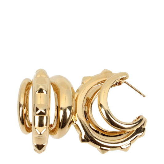 Valentino Garavani Gold Metal Earrings Curated Luxury Accessories by Orvyn